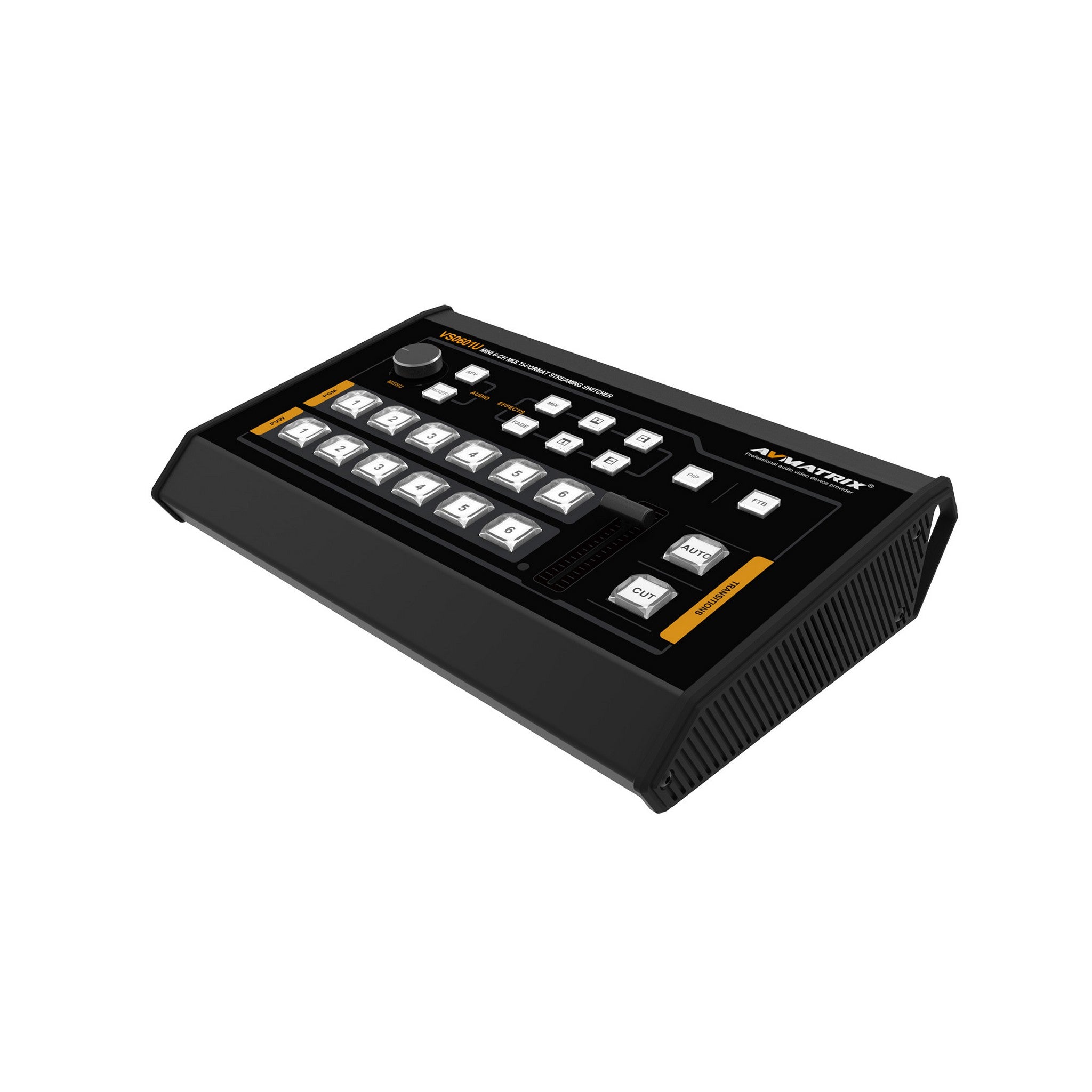 AVMATRIX VS0601 6-Channel Audio - Visual Switcher Device with 4 Serial Digital Interface (SDI) and 2 High - Definition Multimedia Interface (HDMI) Inputs