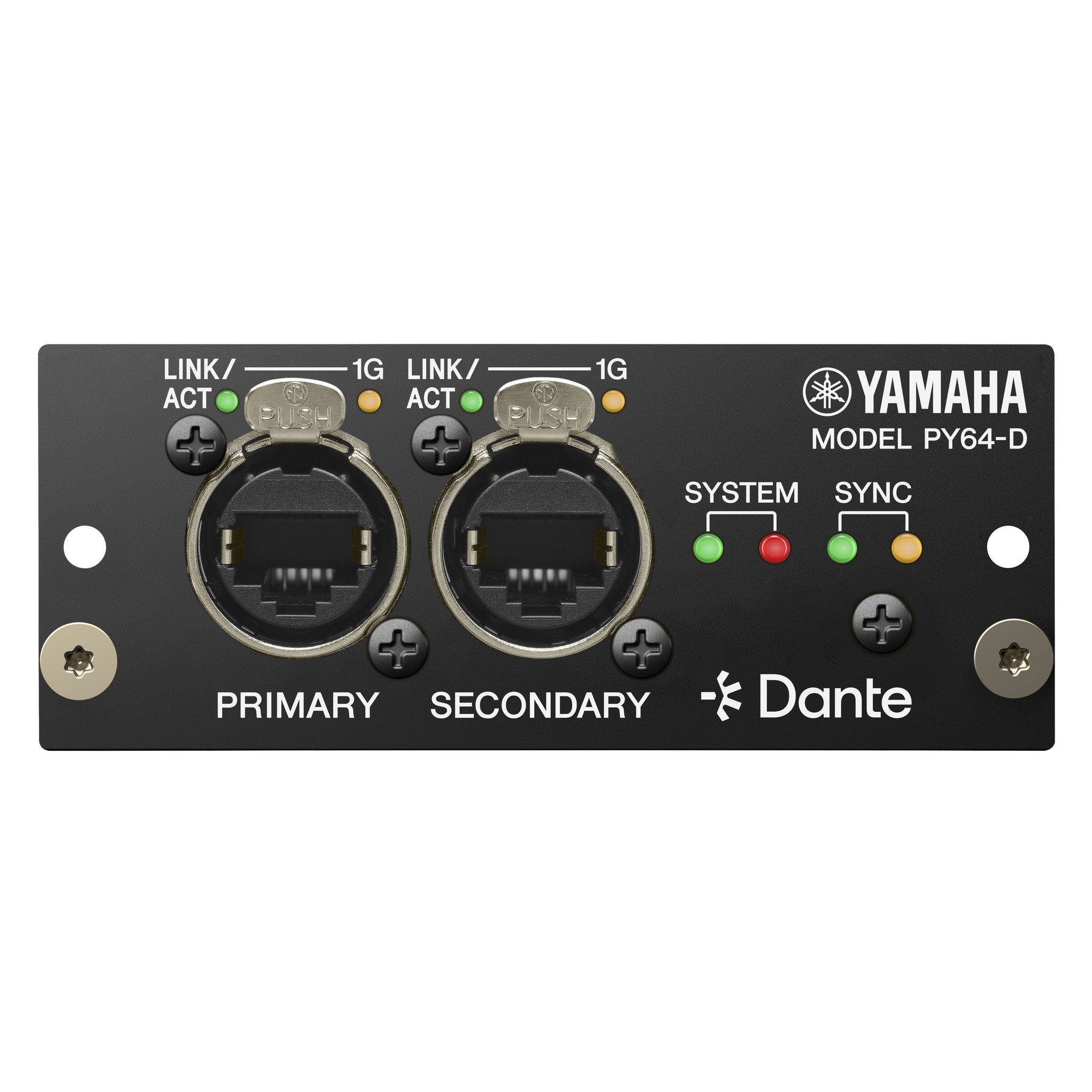 Yamaha 96kHz 64x64 Dante Expansion Card for DM7 with SRC & Redundancy
