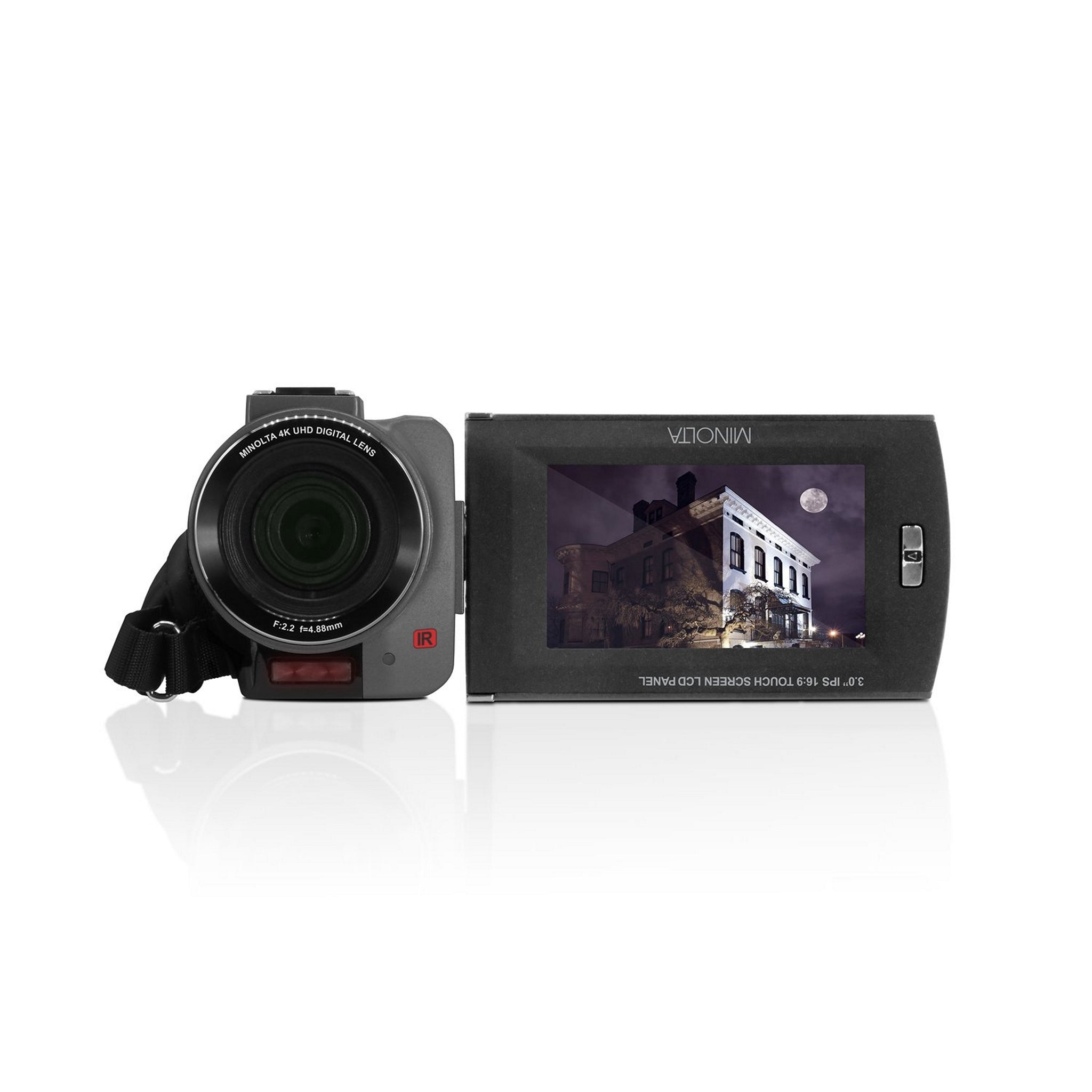 Minolta MN4K30NV Gunmetal 4K Ultra HD 30MP Night Vision Camcorder