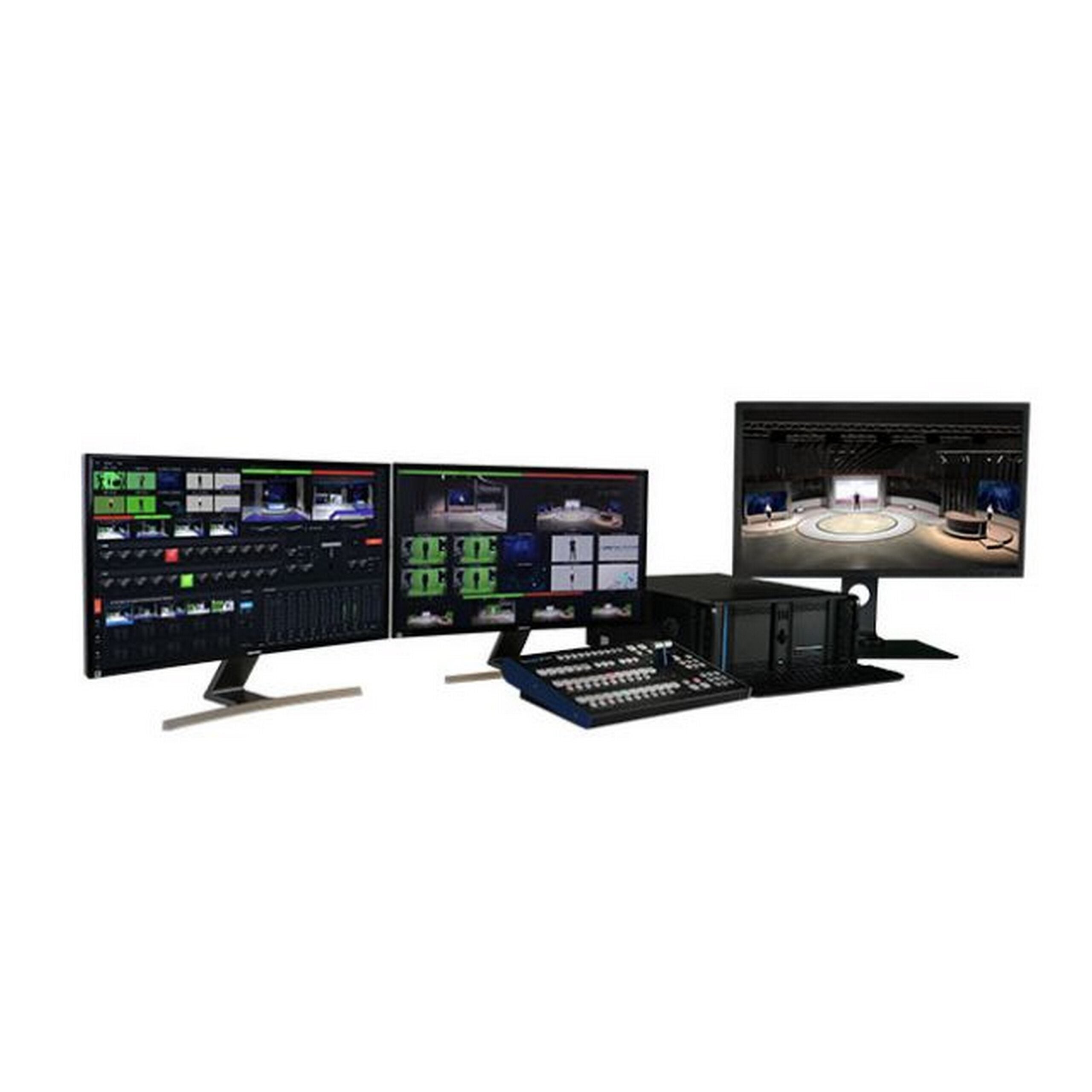 RECKEEN 3D Studio XR 4K Virtual Studio: AR & PTZ Tracking for Versatile Broadcasting