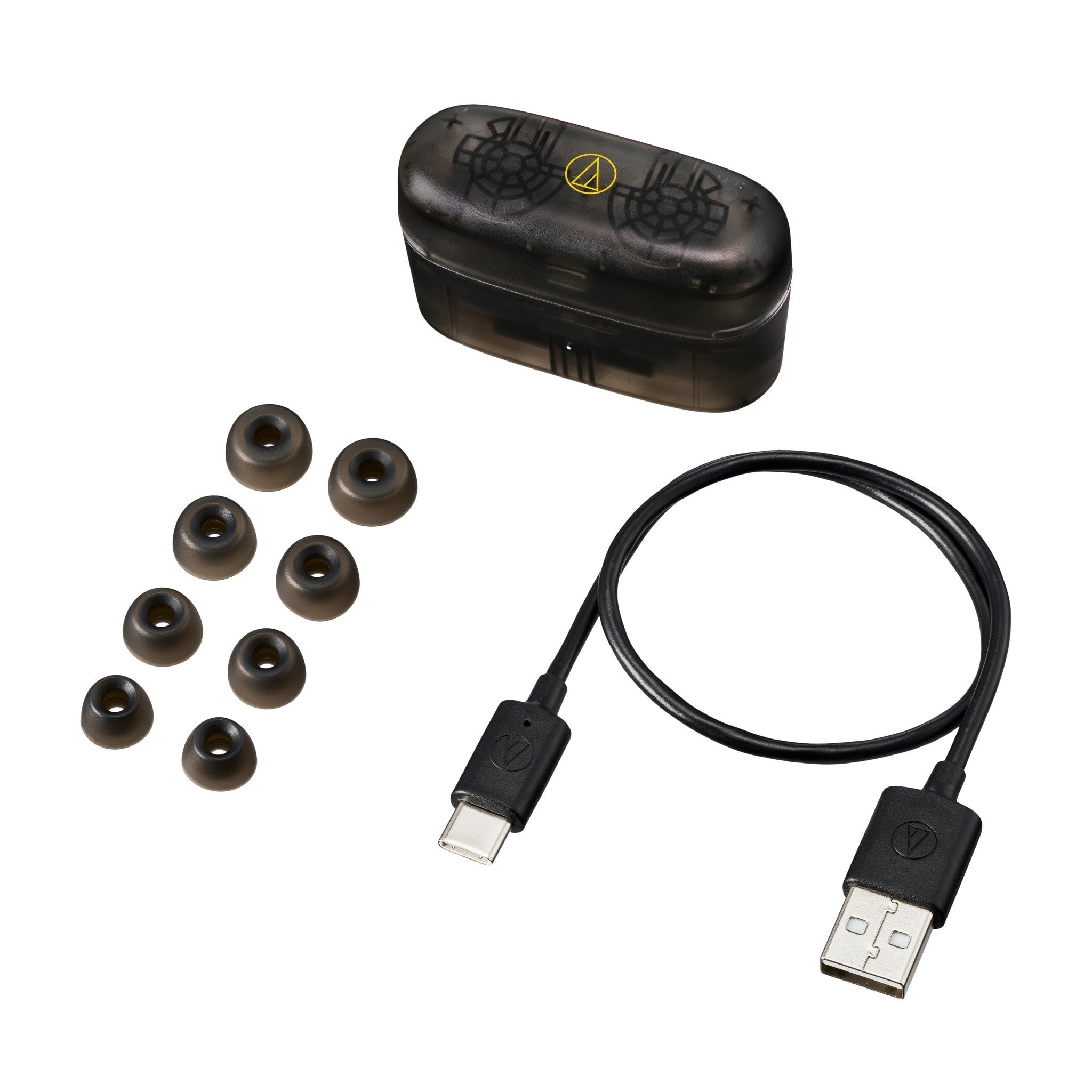Audio-Technica ATH-CKS30TW+ Translucent Black Wireless In-Ear Earbud Headphones for High-Quality Sound