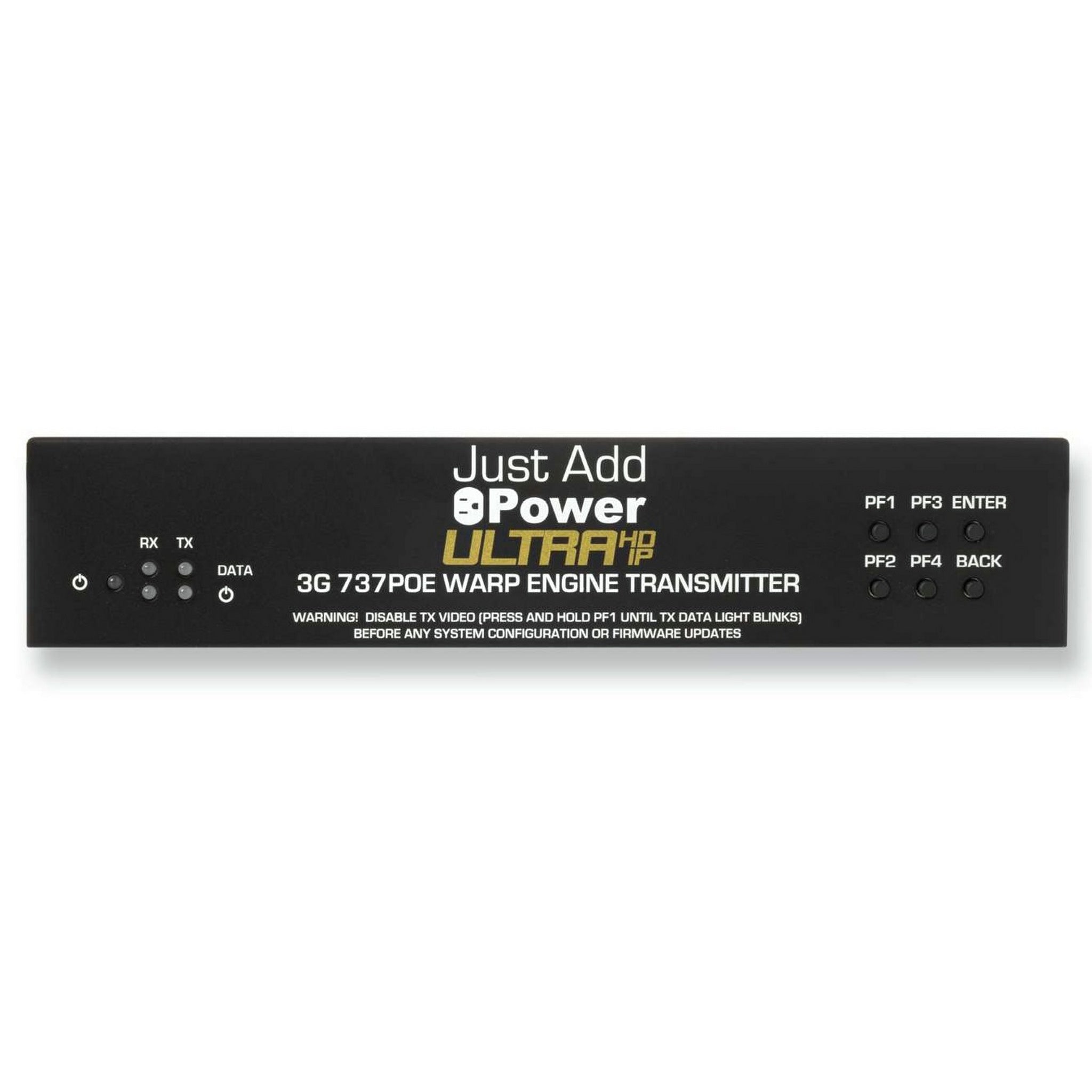 Just Add Power 3G Ultra 737POE 4K High - Performance Warp Engine Video Transmitter for Artistic Video Wall Displays