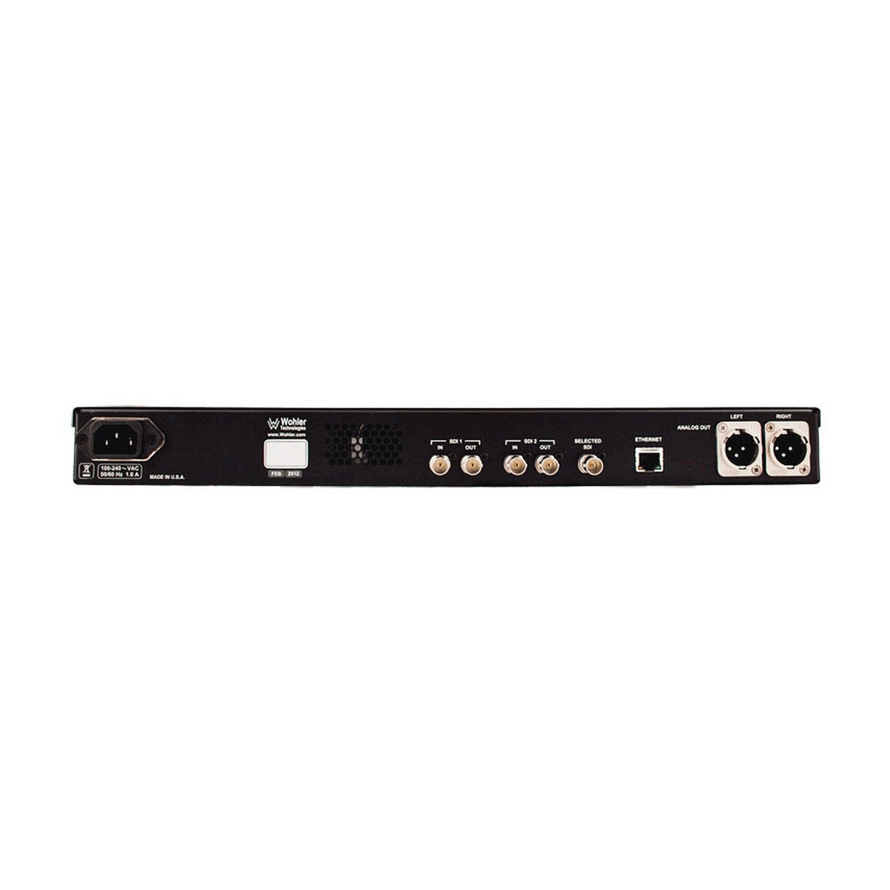 Wohler Dual SDI 16-Channel Rack-Mountable Professional Audio Monitoring Device - AMP1-16-M