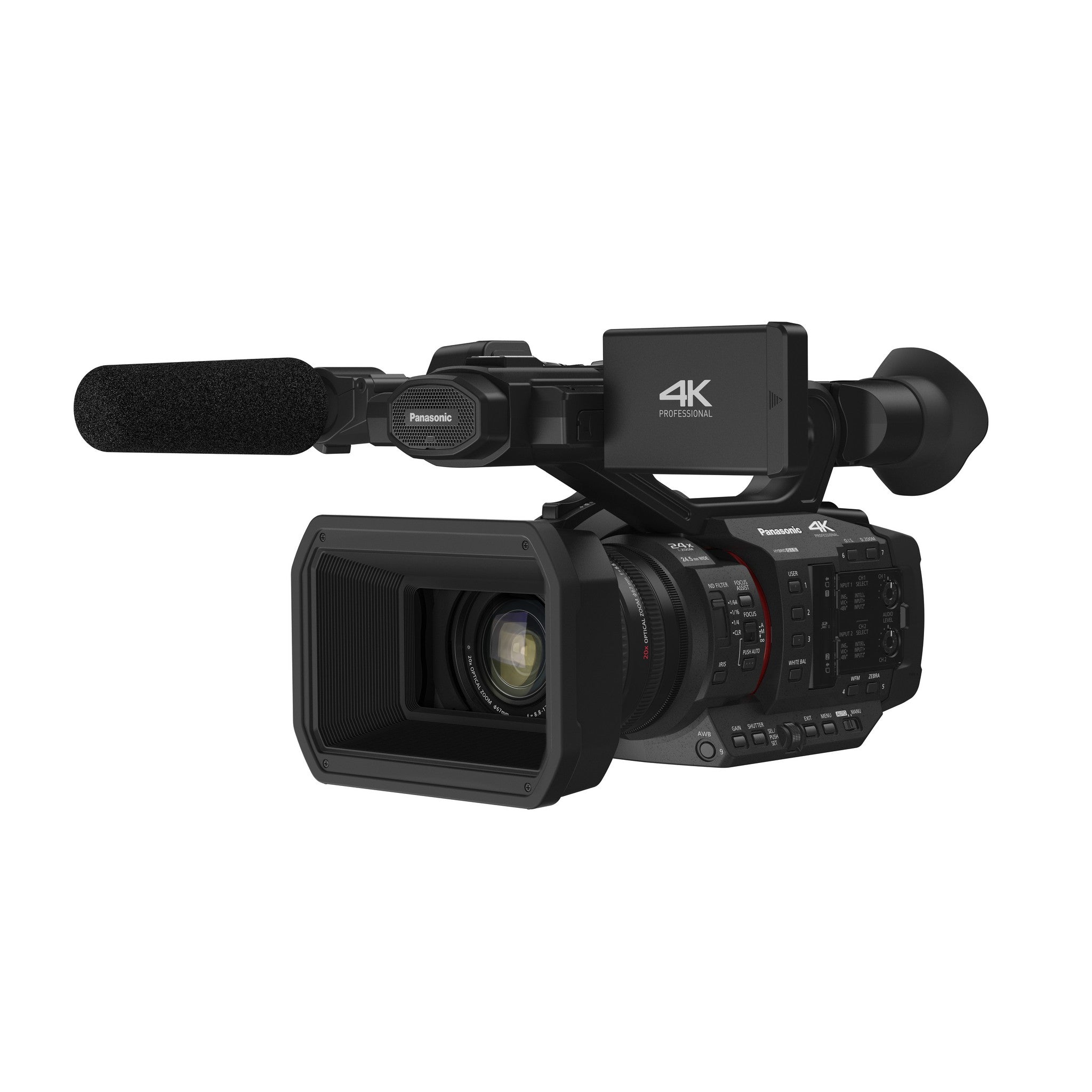 Panasonic HC-X20 Professional 20x Optical Zoom Camcorder with 24.5mm Wide-Angle Panasonic Lens for High-Quality Video Recording