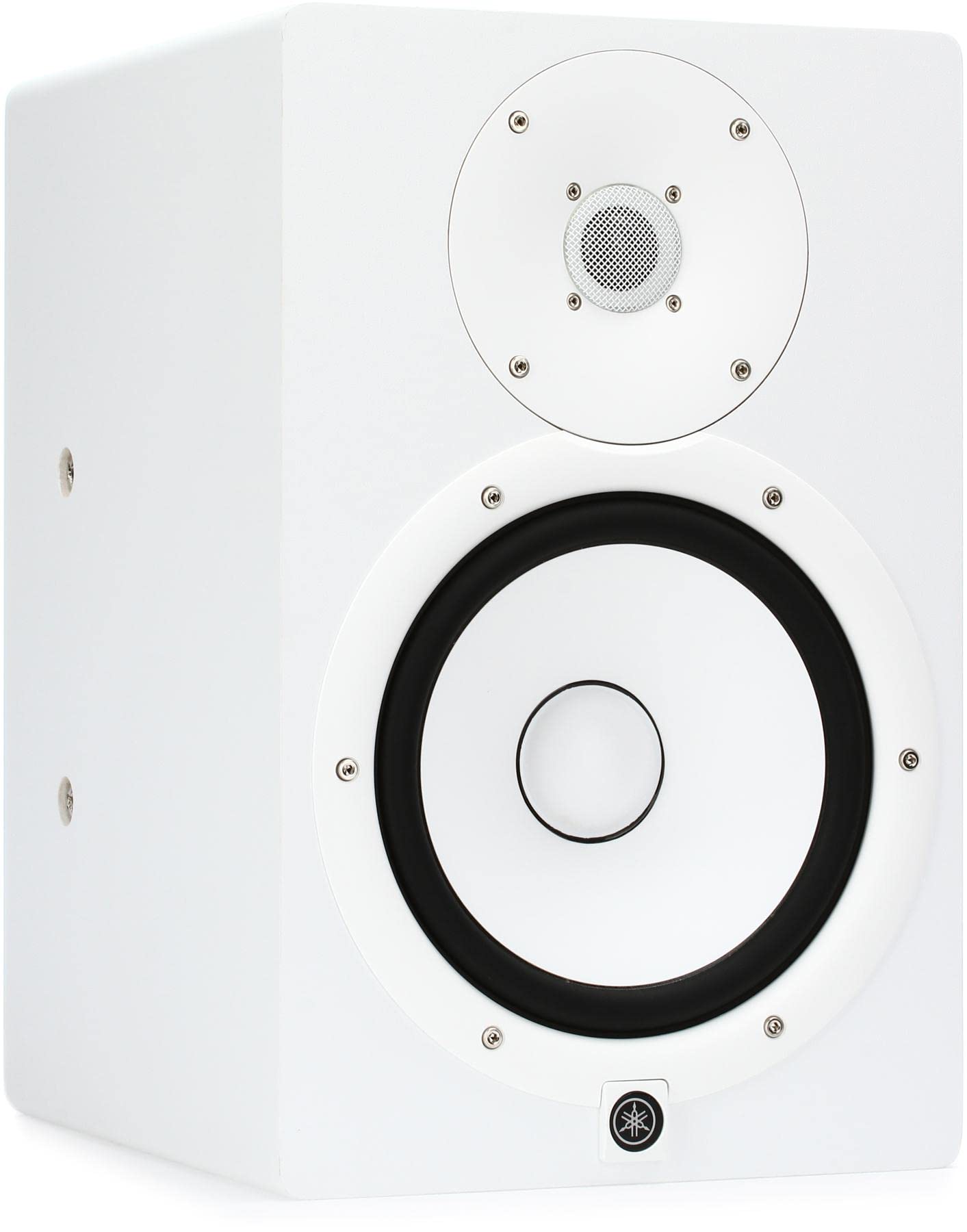 White Yamaha HS8IW 120W 2-Way Bi-Amplified Nearfield Powered Studio Monitor