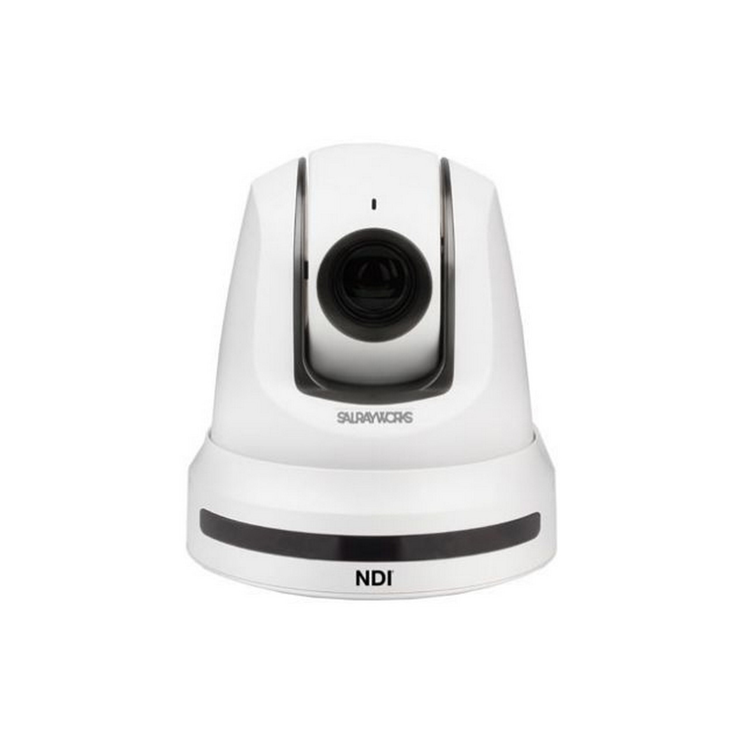 Salrayworks Sharon 360 Degree Full NDI Pan-Tilt-Zoom (PTZ) Video Camera in White Color