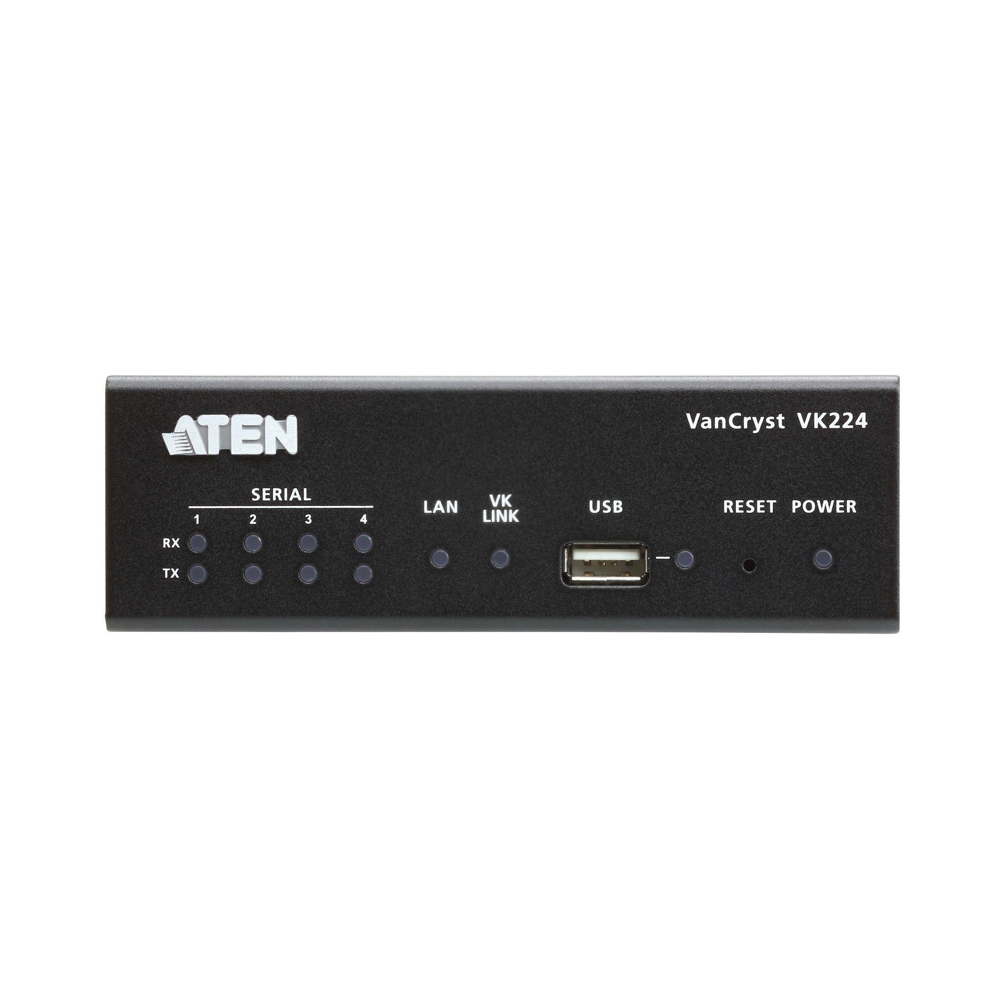 Aten VK224 Four-Port Serial Expansion Box for the VK2100 Control System in Network Expansion Scenarios