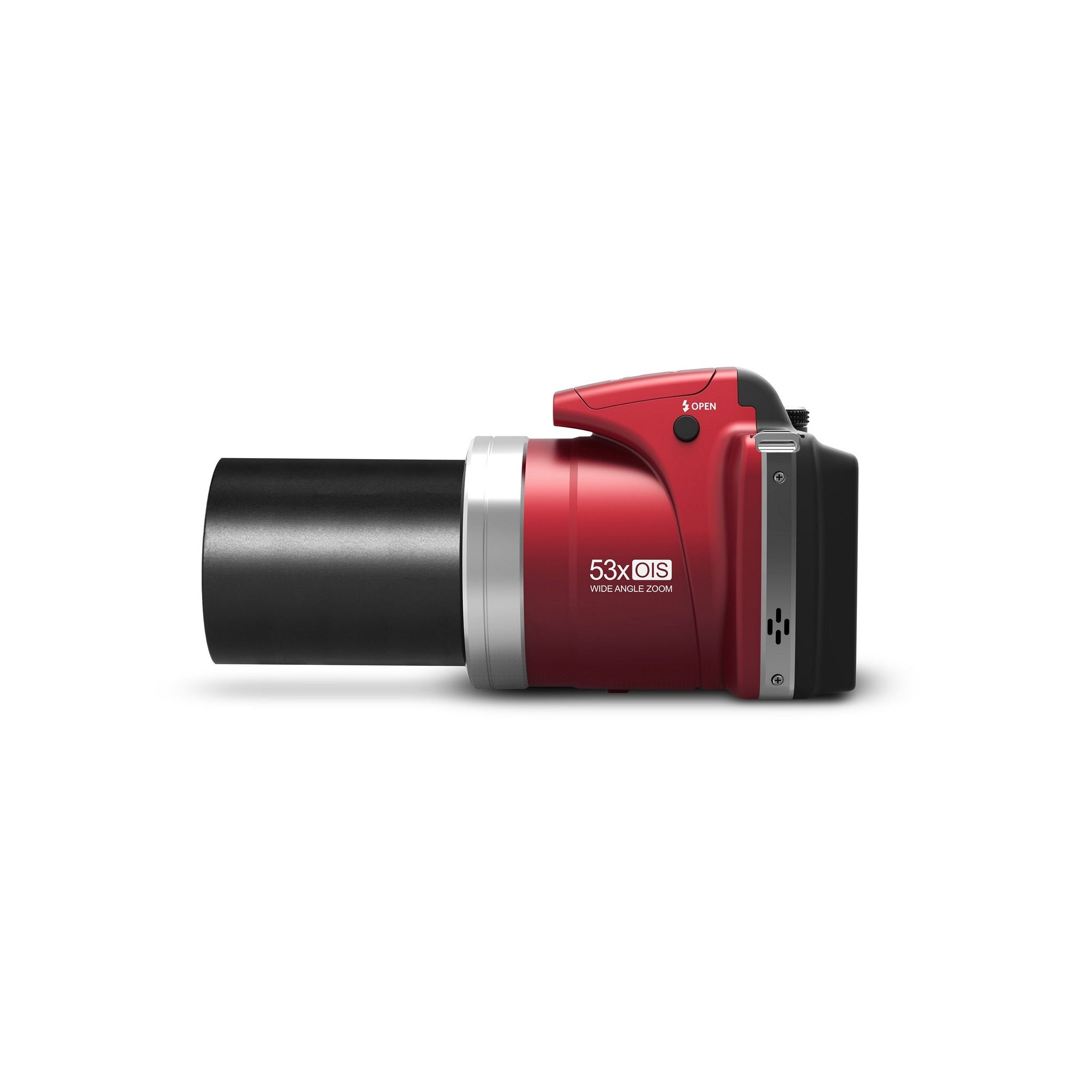 Red Minolta MN53Z 16MP HD Digital Bridge Camera with 53x Optical Zoom