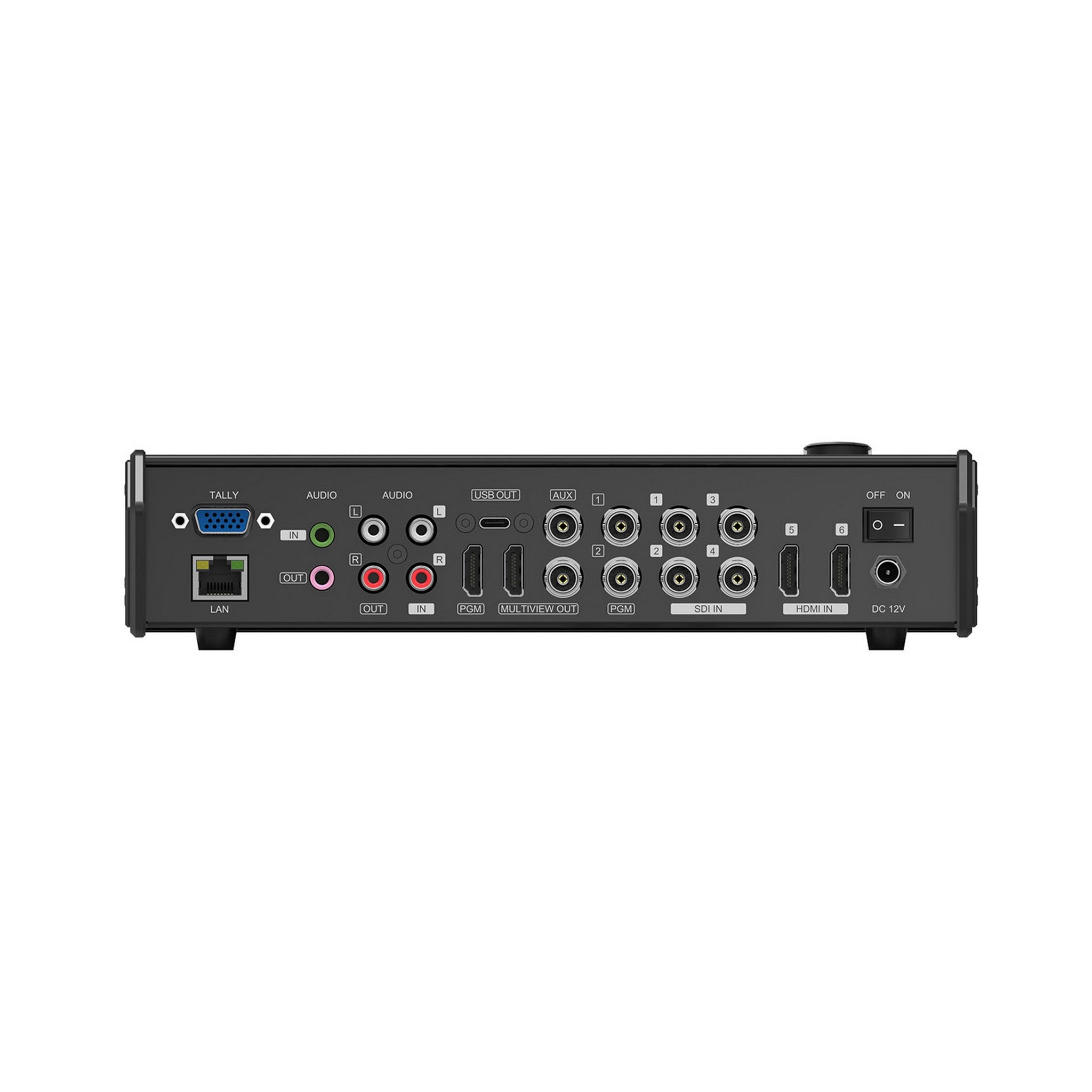 AVMATRIX VS0601 6-Channel Audio - Visual Switcher Device with 4 Serial Digital Interface (SDI) and 2 High - Definition Multimedia Interface (HDMI) Inputs