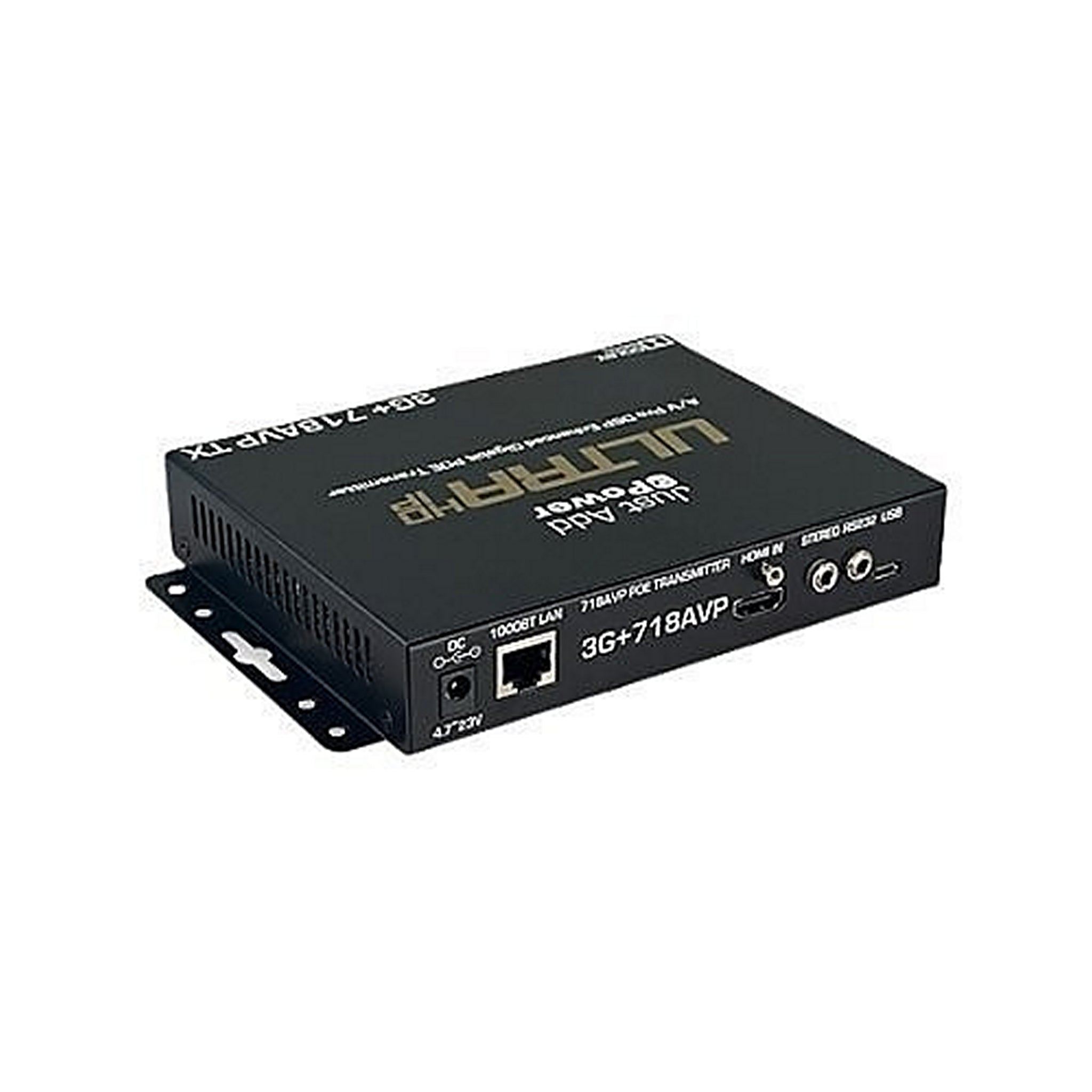 Just Add Power 3G+ ULTRA 718AVP High - Performance UltraHD IP Gigabit A/V Pro DSP Transmitter