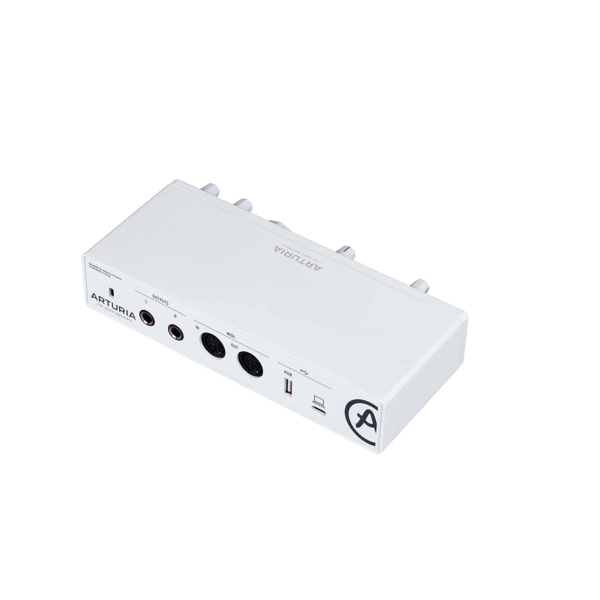 Arturia MiniFuse 2 White USB-C Audio Interface Professional Recording Pack for Musicians and Content Creators