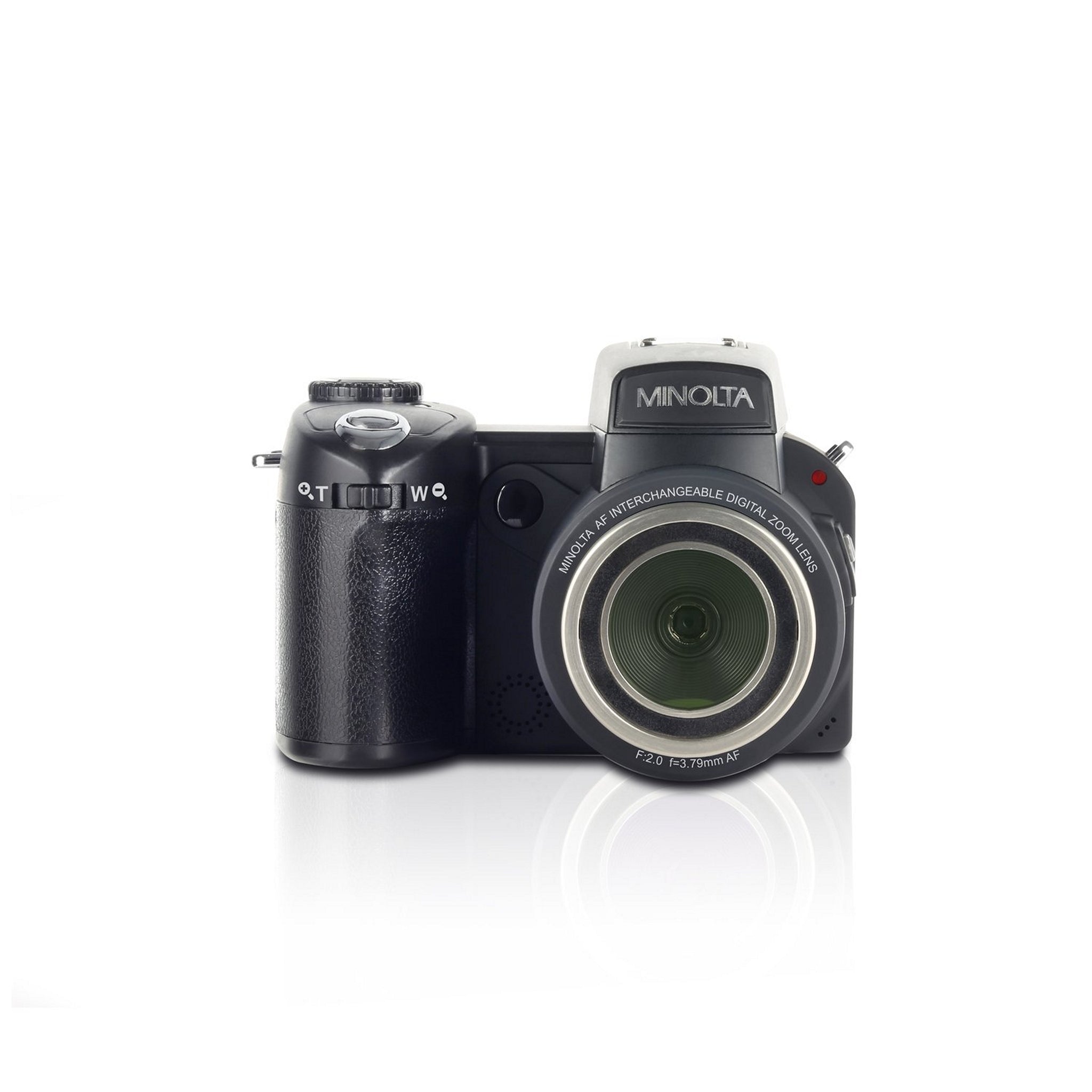 Black Minolta MN24Z 33MP 1080p HD Digital Camera with Interchangeable Lens Kit