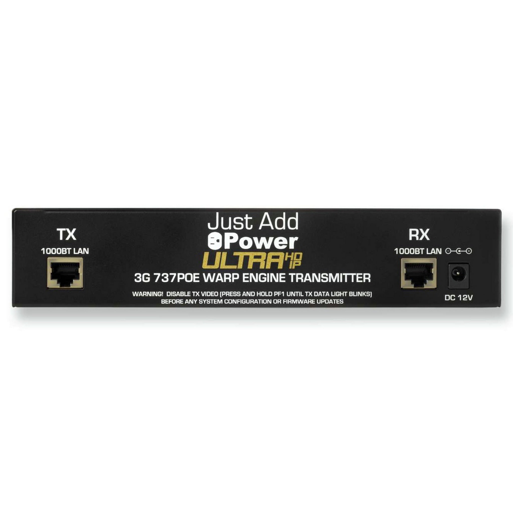 Just Add Power 3G Ultra 737POE 4K High - Performance Warp Engine Video Transmitter for Artistic Video Wall Displays