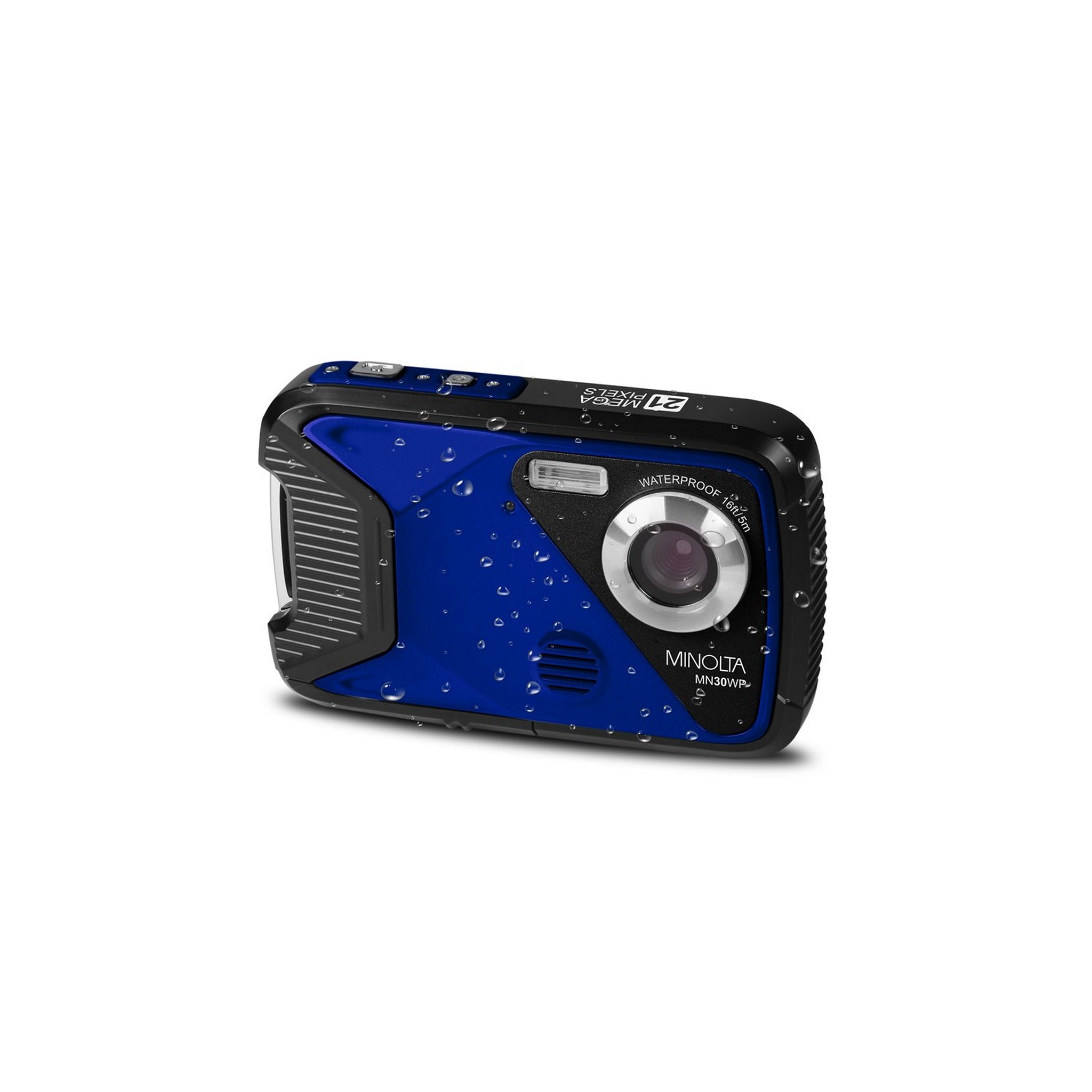 Blue Minolta MN30WP 21MP 1080P HD Compact Waterproof Digital Camera