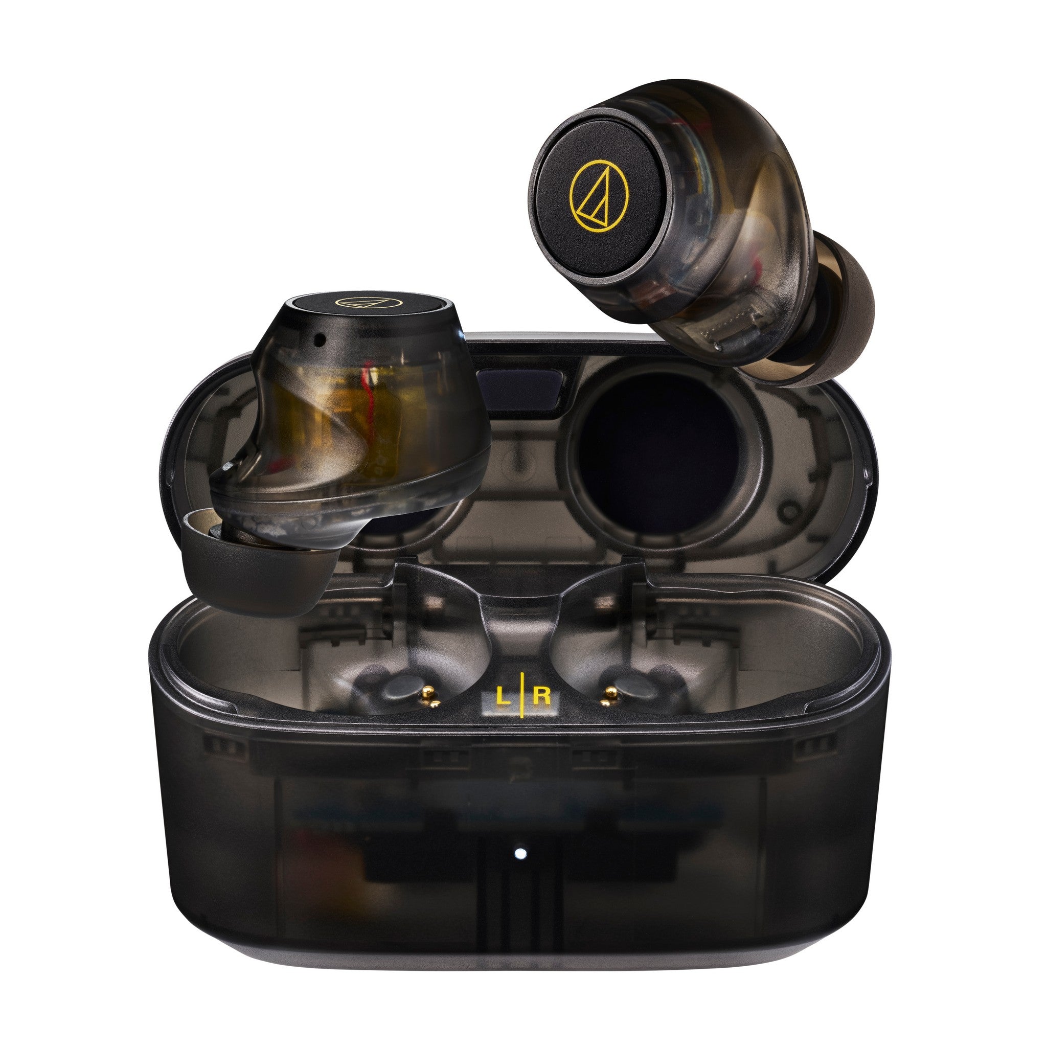 Audio-Technica ATH-CKS30TW+ Translucent Black Wireless In-Ear Earbud Headphones for High-Quality Sound