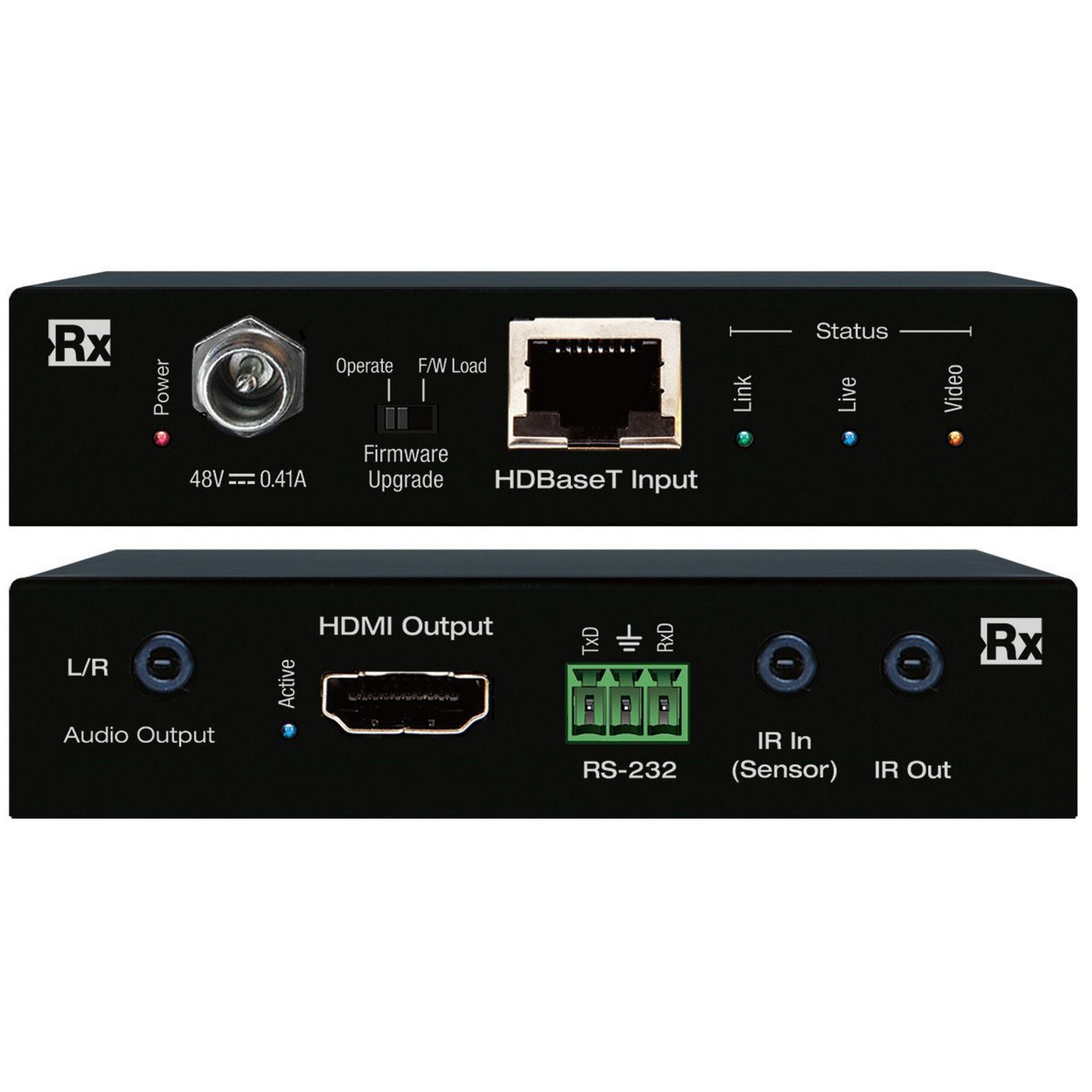 Key Digital KD - X40MRX 4K/18G 40m HDBaseT Receiver with Audio & Control Features