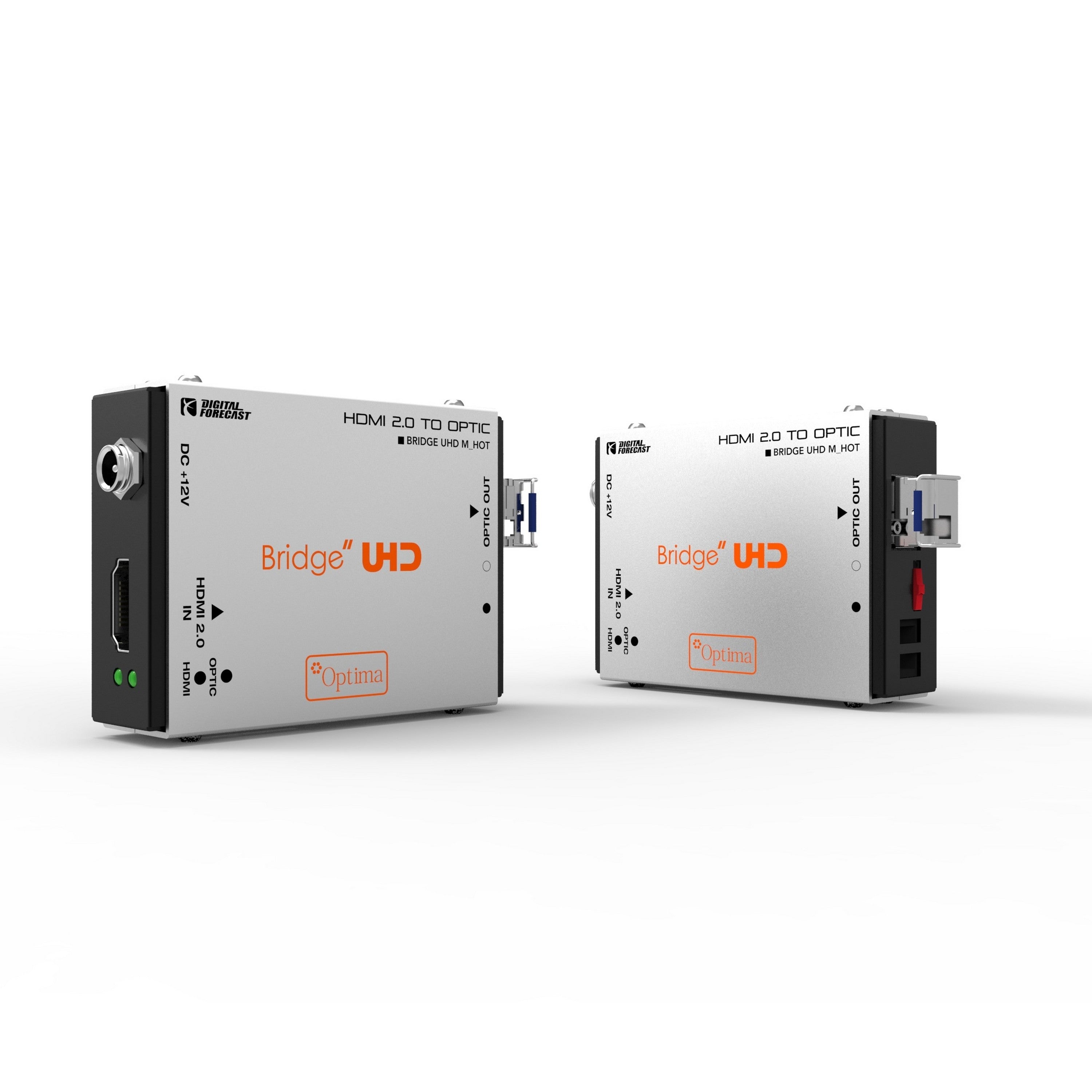 High - Performance Digital Forecast Bridge UHD M_HOT HDMI 2.0 to Fiber Optic Signal Conversion Transmitter and Extender