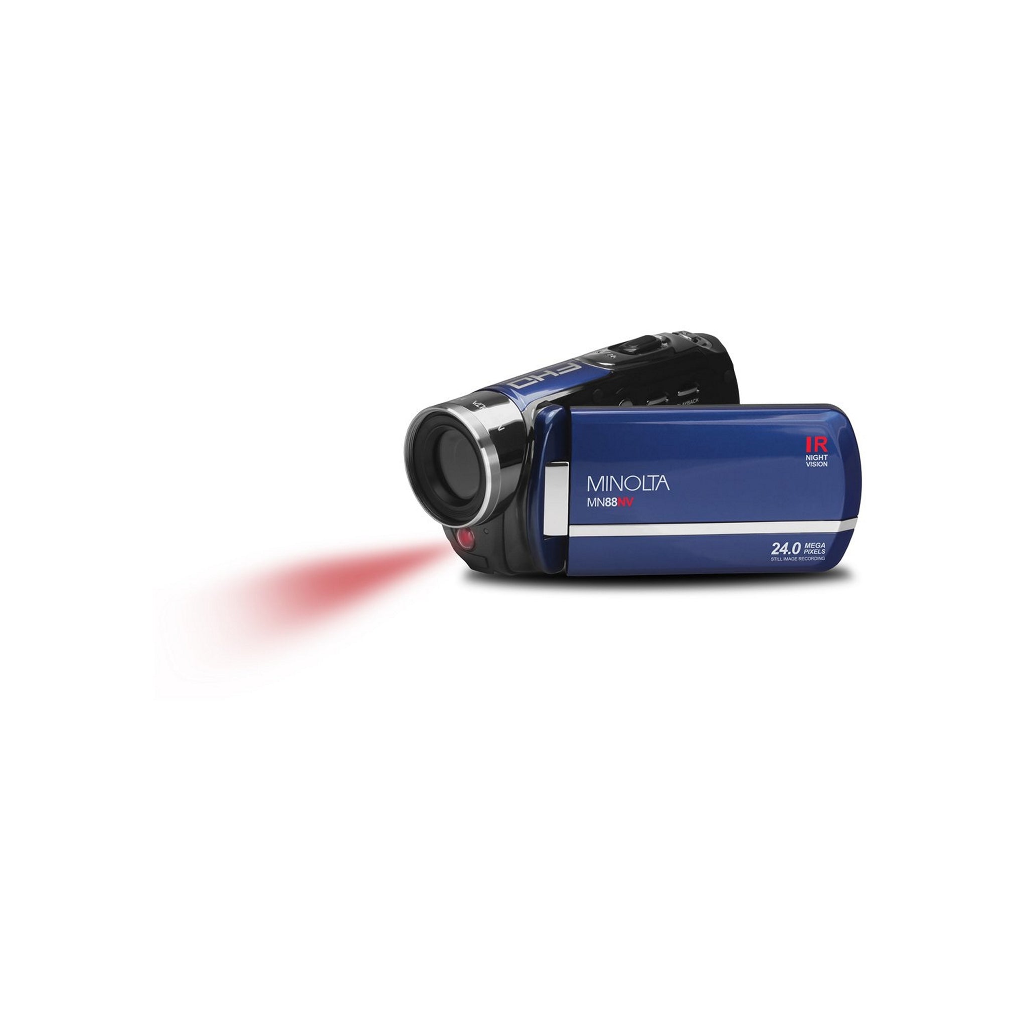 Blue Minolta MN88NV 24MP 1080p HD Digital Camcorder with Night Vision