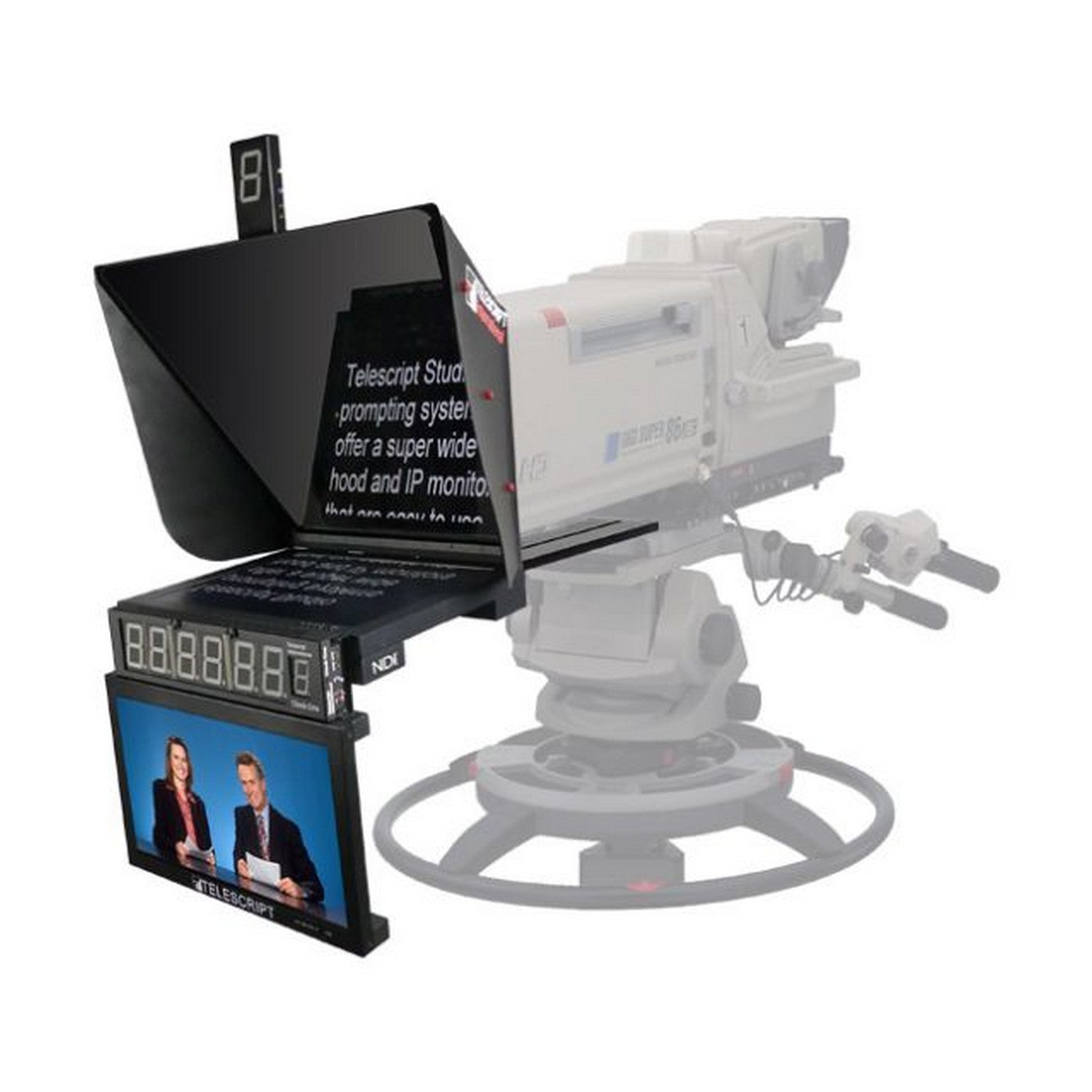 17-Inch Telescript EXPERT 170-NDI IP Studio Expert Teleprompting & Info System with NDI