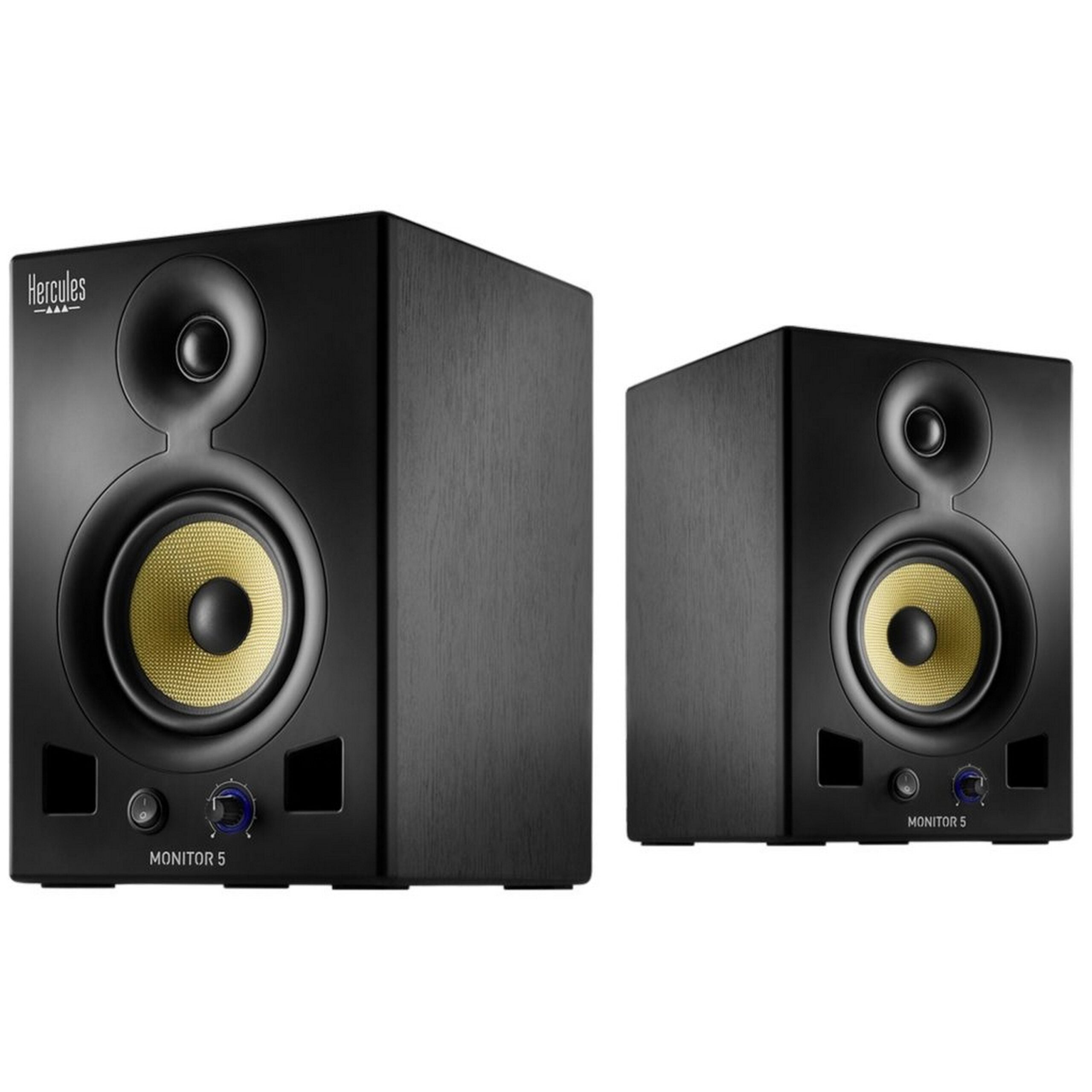 Hercules Professional Active 5-Inch Monitoring Speakers for Music Mixing and Multimedia Creation
