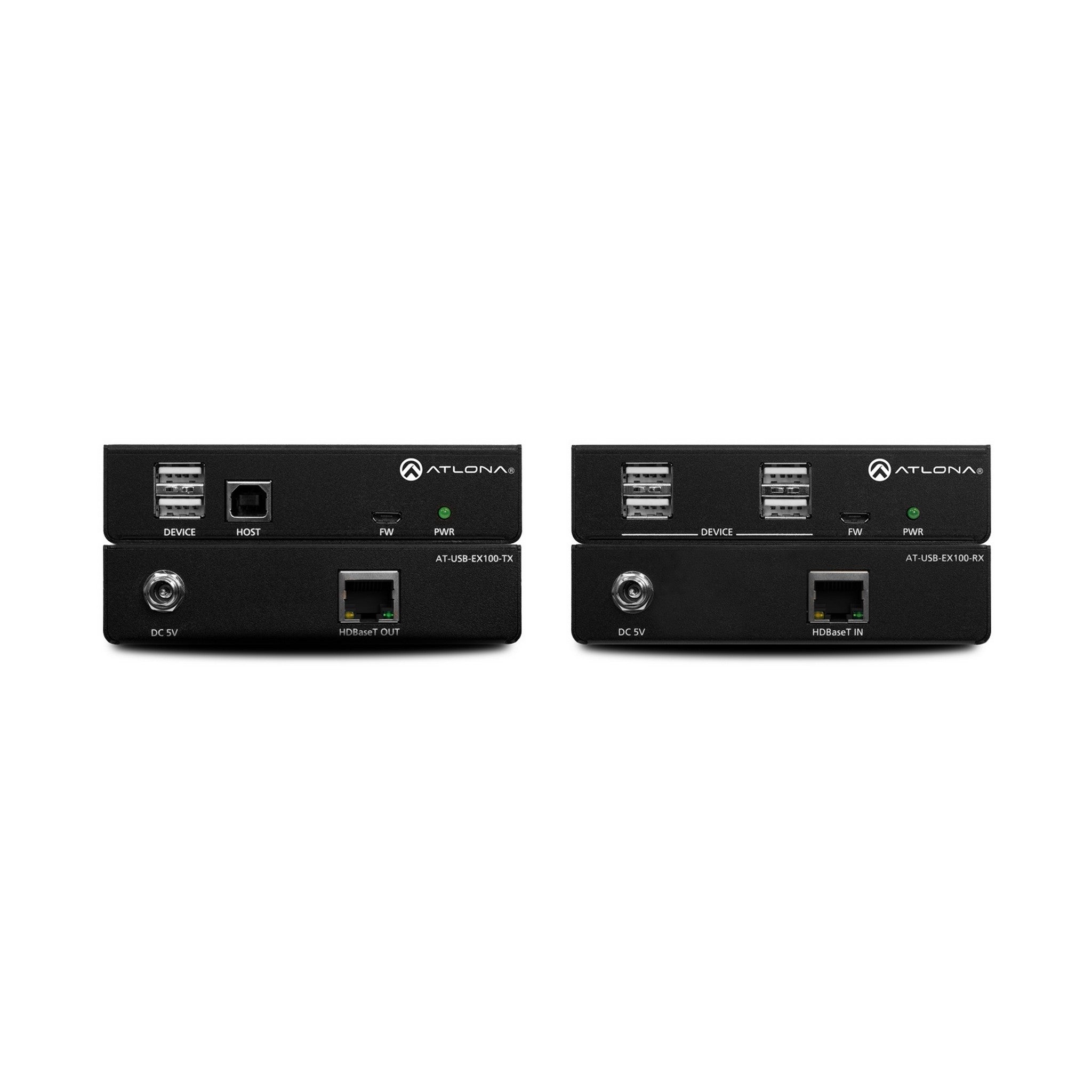 Atlona AT-USB-EX100-KIT High-Speed USB 2.0 Extender Kit for Long-Distance Connection via Category Cable