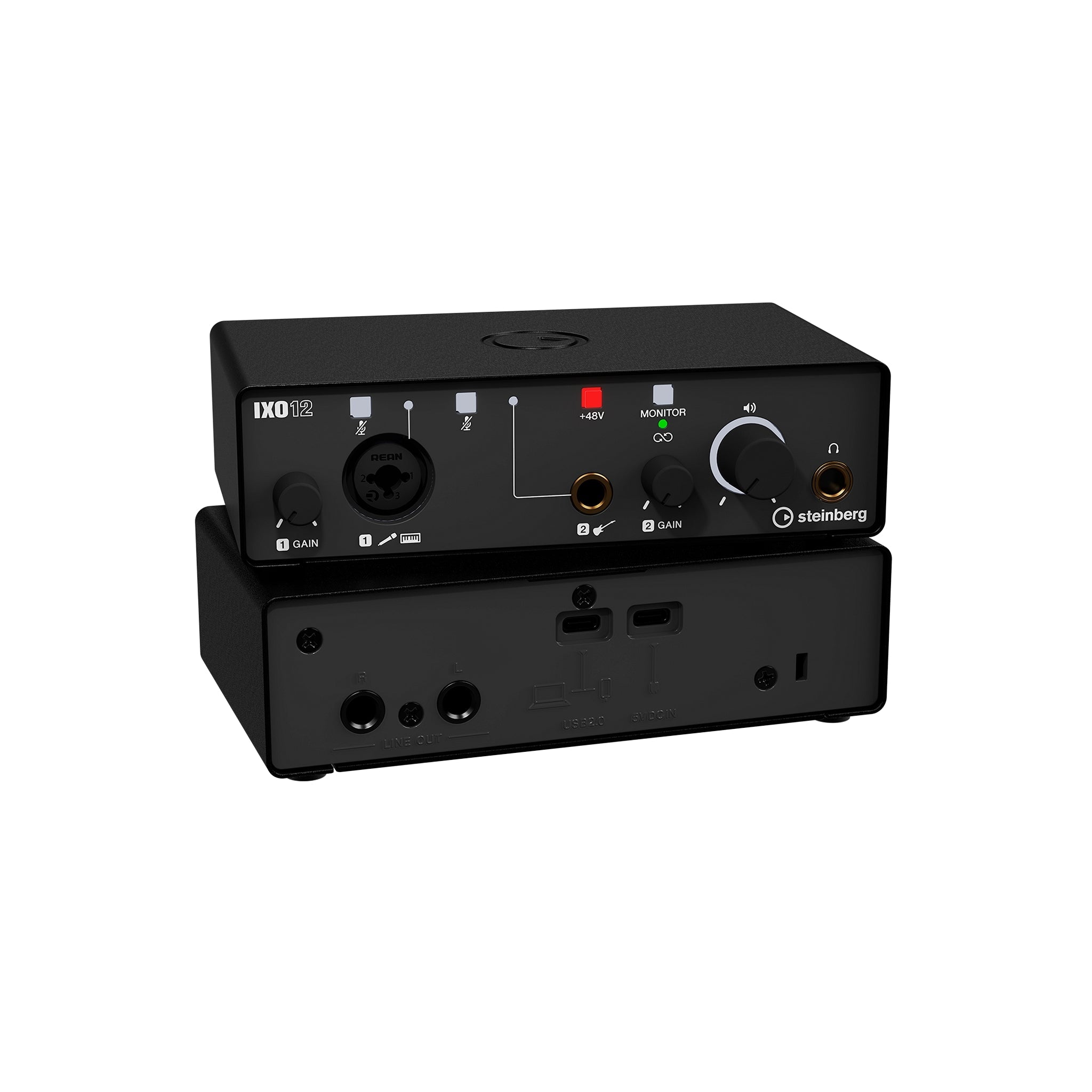 Steinberg IXO12 Professional 2 x 2 USB 2.0 Audio Interface with High - Quality Mic Preamp for Music, Podcast and Content Recording