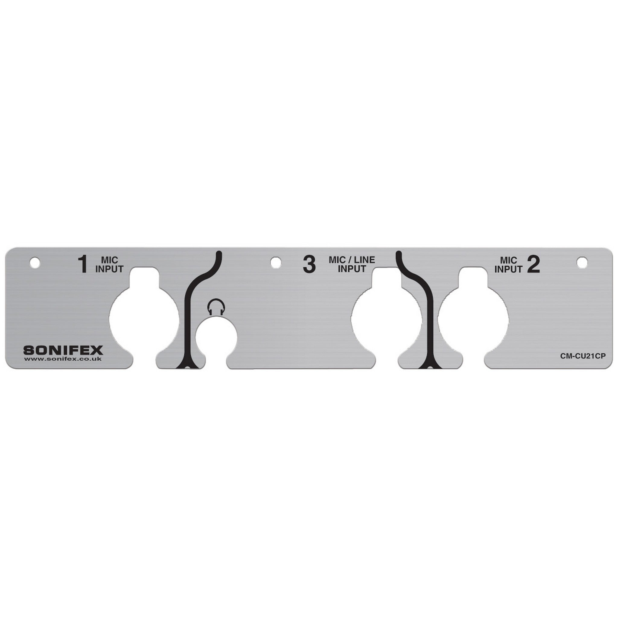 High - Quality Front Cover Plate Accessory for Sonifex CM - CU21 Commentator Unit