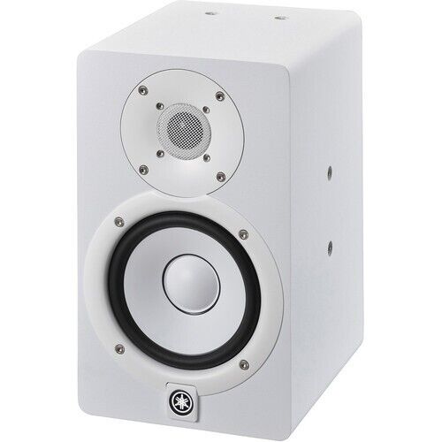 Yamaha HS5IW White 2-Way Bi-Amplified Powered Studio Monitoring Speakers for Professional Audio Production
