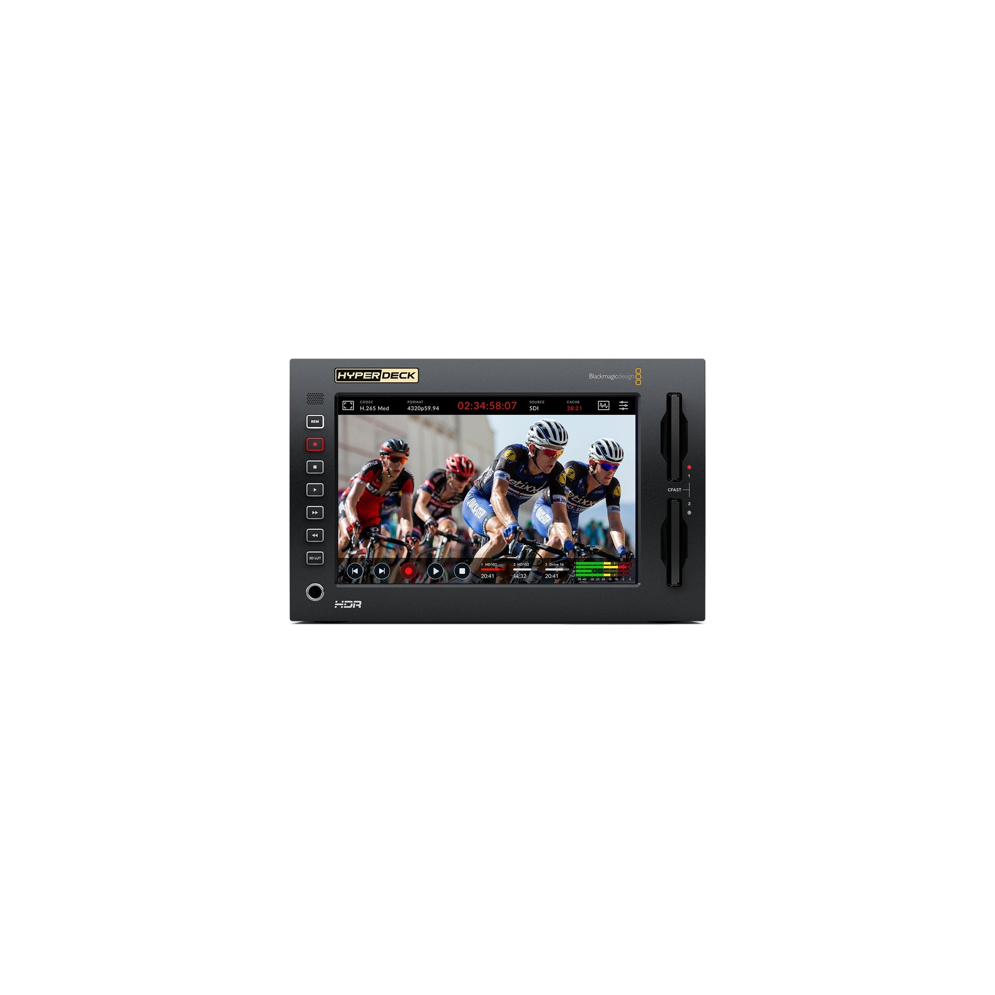 Blackmagic Design Professional HyperDeck Extreme 8K HDR Broadcast Recording Deck for Video Production