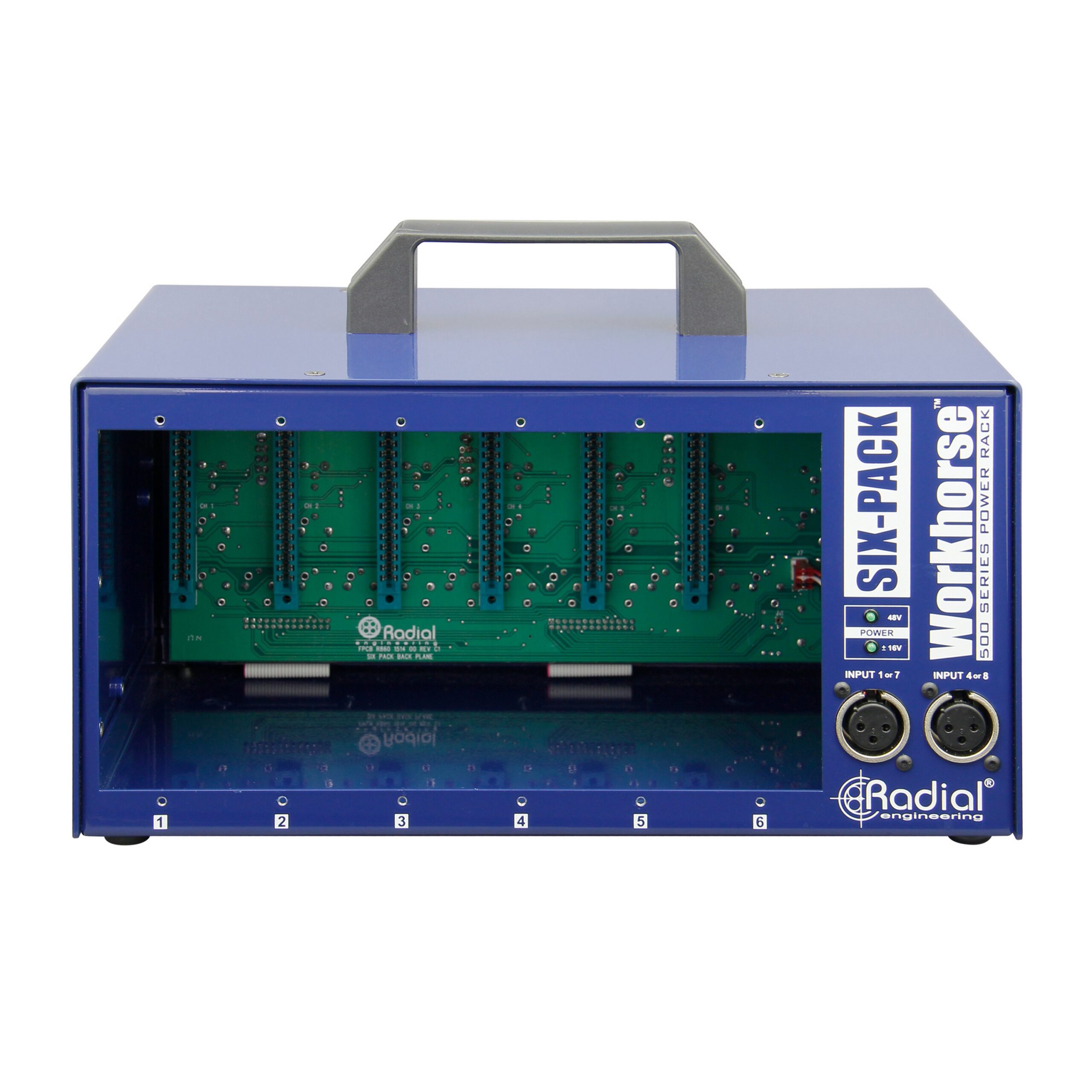 Portable Radial SixPack 6-Slot Desktop Audio Power Rack for Studio Professionals