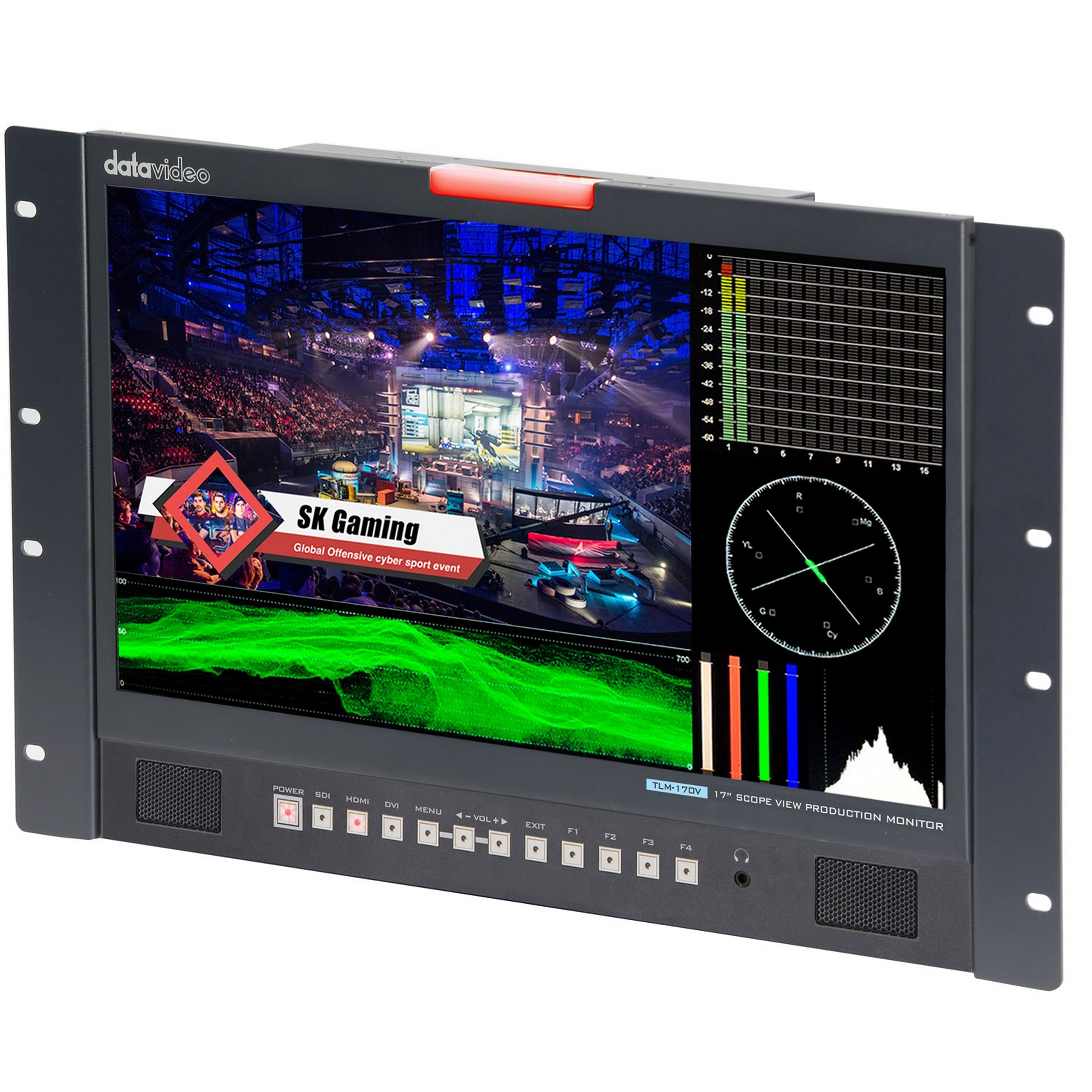 Datavideo 17-Inch Full HD ScopeView Rackmount Production Monitor TLM-170VR