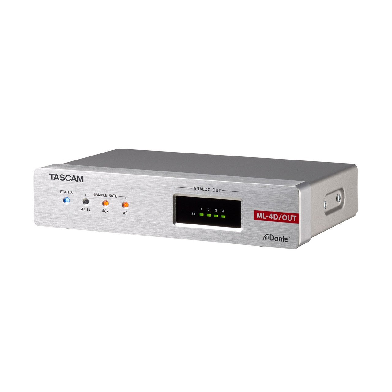 Tascam ML-4D/OUT-E High - Performance 4 - Channel Line Output Dante Audio Converter with Built - in Digital Signal Processing (DSP) Mixer