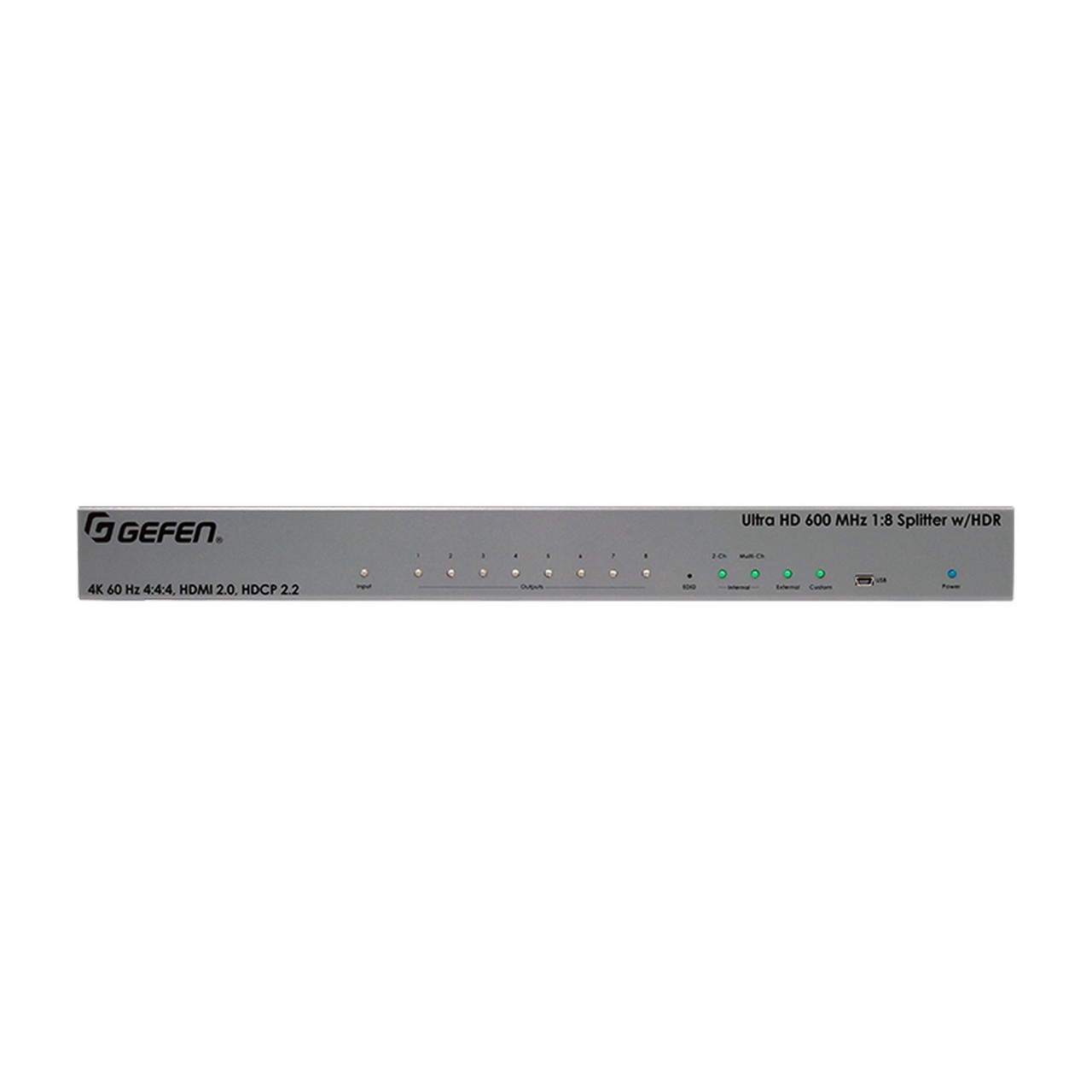 Gefen EXT - UHD600 - 18: 600 MHz 4K HDMI HDR 1x8 Splitter for Superior AV Distribution