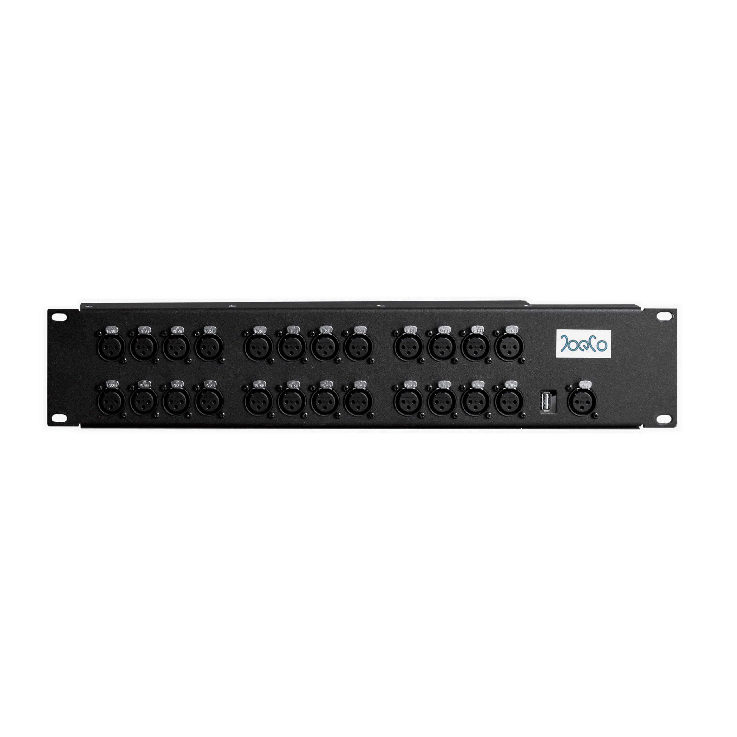 JoeCo 24 XLR Rack - mountable Breakout Box with Link Cables