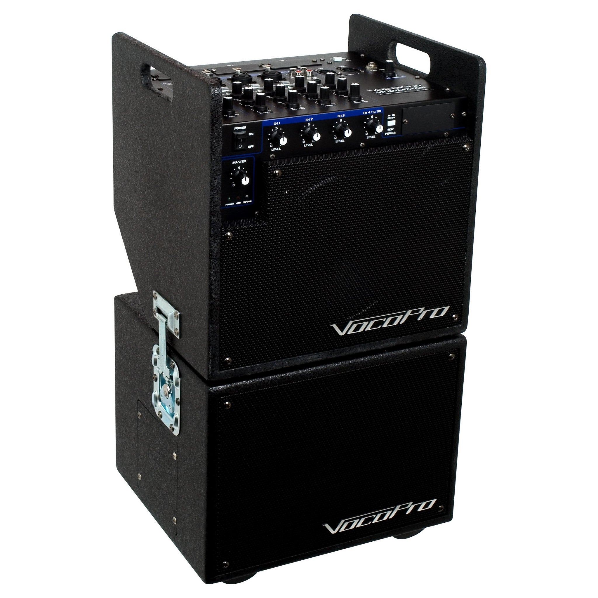 VocoPro MOBILEMAN 250W Portable Battery-Powered PA System with Powerful Subwoofer