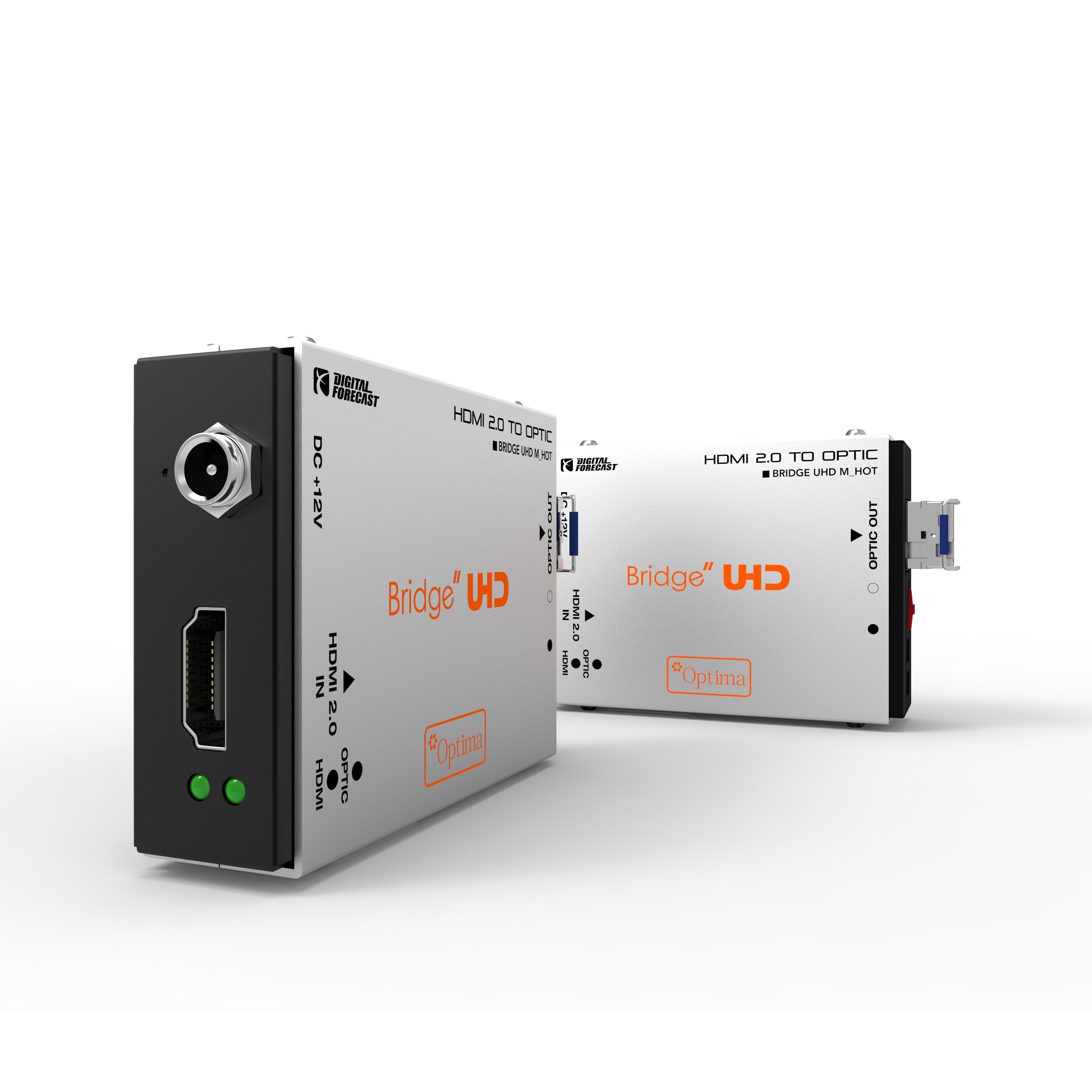 High - Performance Digital Forecast Bridge UHD M_HOT HDMI 2.0 to Fiber Optic Signal Conversion Transmitter and Extender