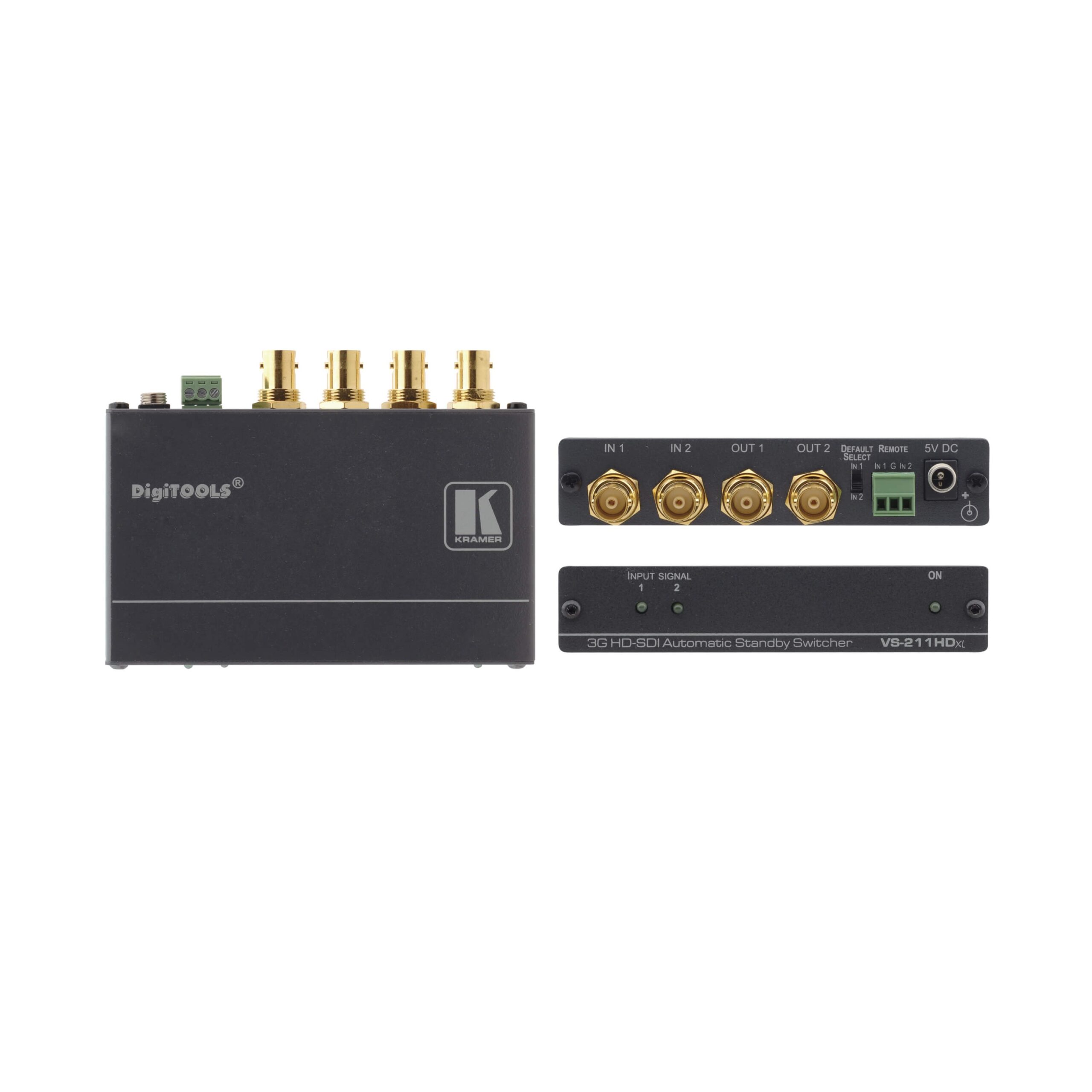 Kramer High - Performance 2x1:2 SDI Automatic Video Signal Switcher VS - 211HDXL