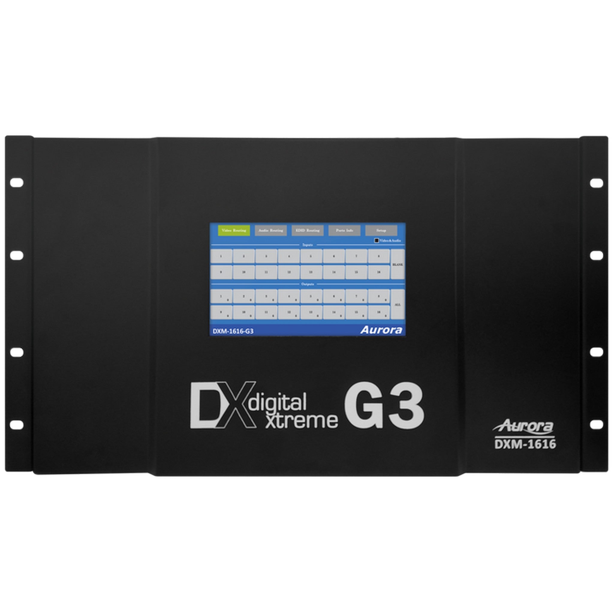 Aurora DXM-1616-G3 4K Ultra High Definition 16x16 Digital Modular Matrix Switcher for Multimedia Applications