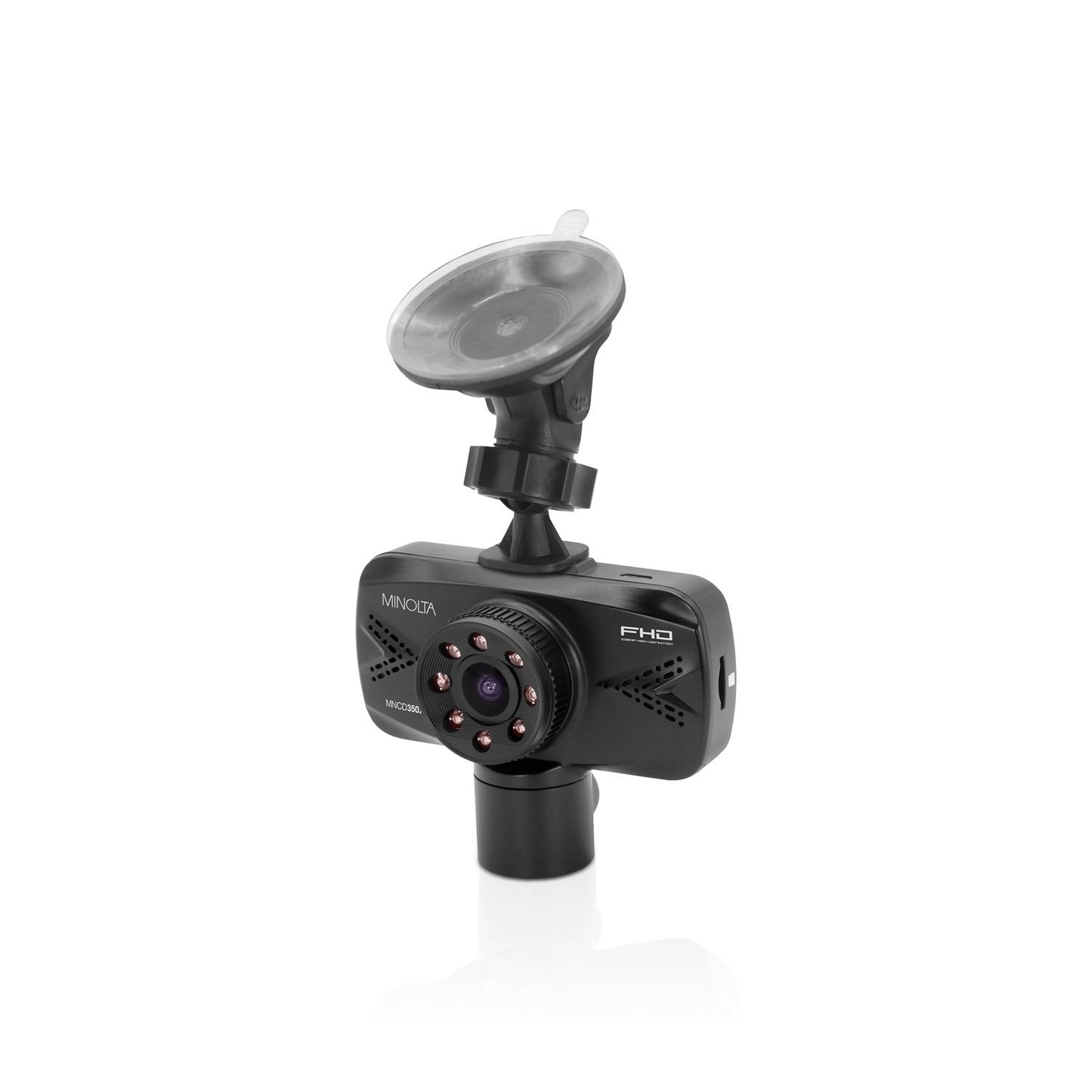 Minolta MNCD350X 2-Channel 1080p Car Cam with 2.7-Inch LCD & Interior Recording
