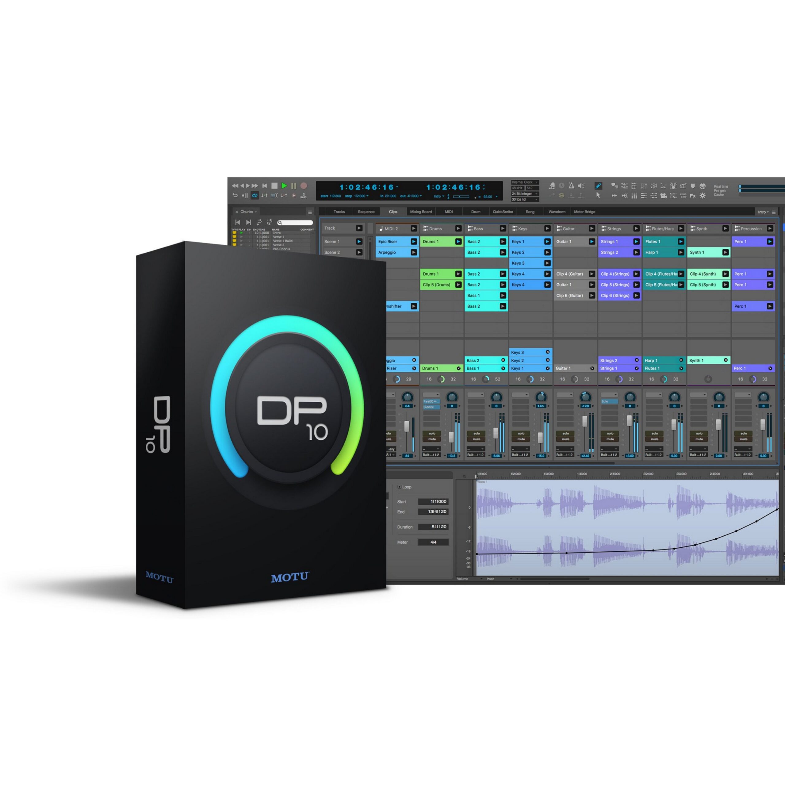 MOTU Digital Performer 10 Audio Workstation Software with MIDI Sequencing