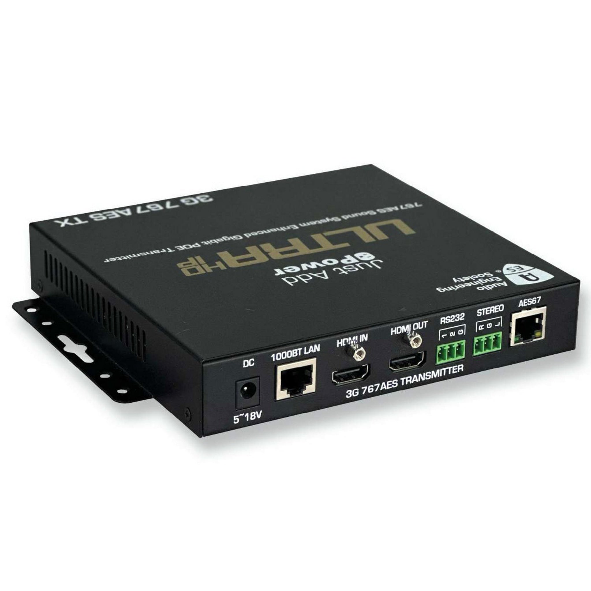 Just Add Power 3G Ultra AES767 4K Audio-Enabled Transmitter for High-Quality AV Distribution