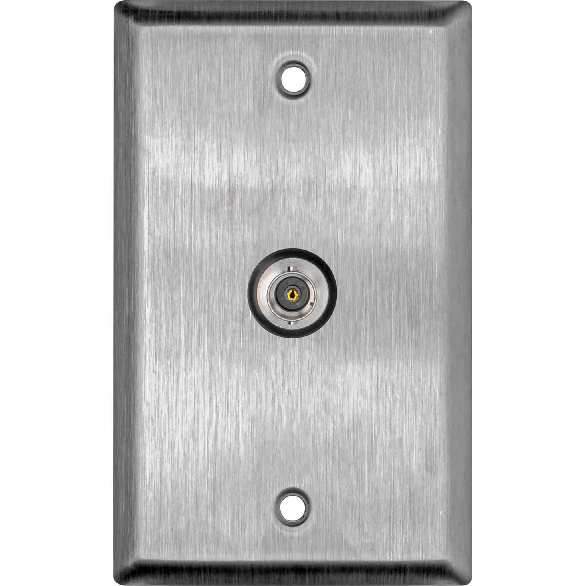 TecNec WPL-1101 High-Quality Single BNCF Barrel 1 Gang Stainless Steel Wall Plate
