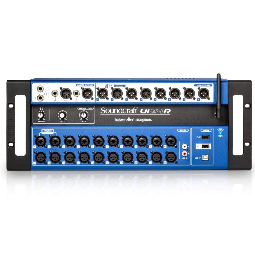 Soundcraft Ui24R 24-Channel Digital Mixer with USB Multi-Track Recording