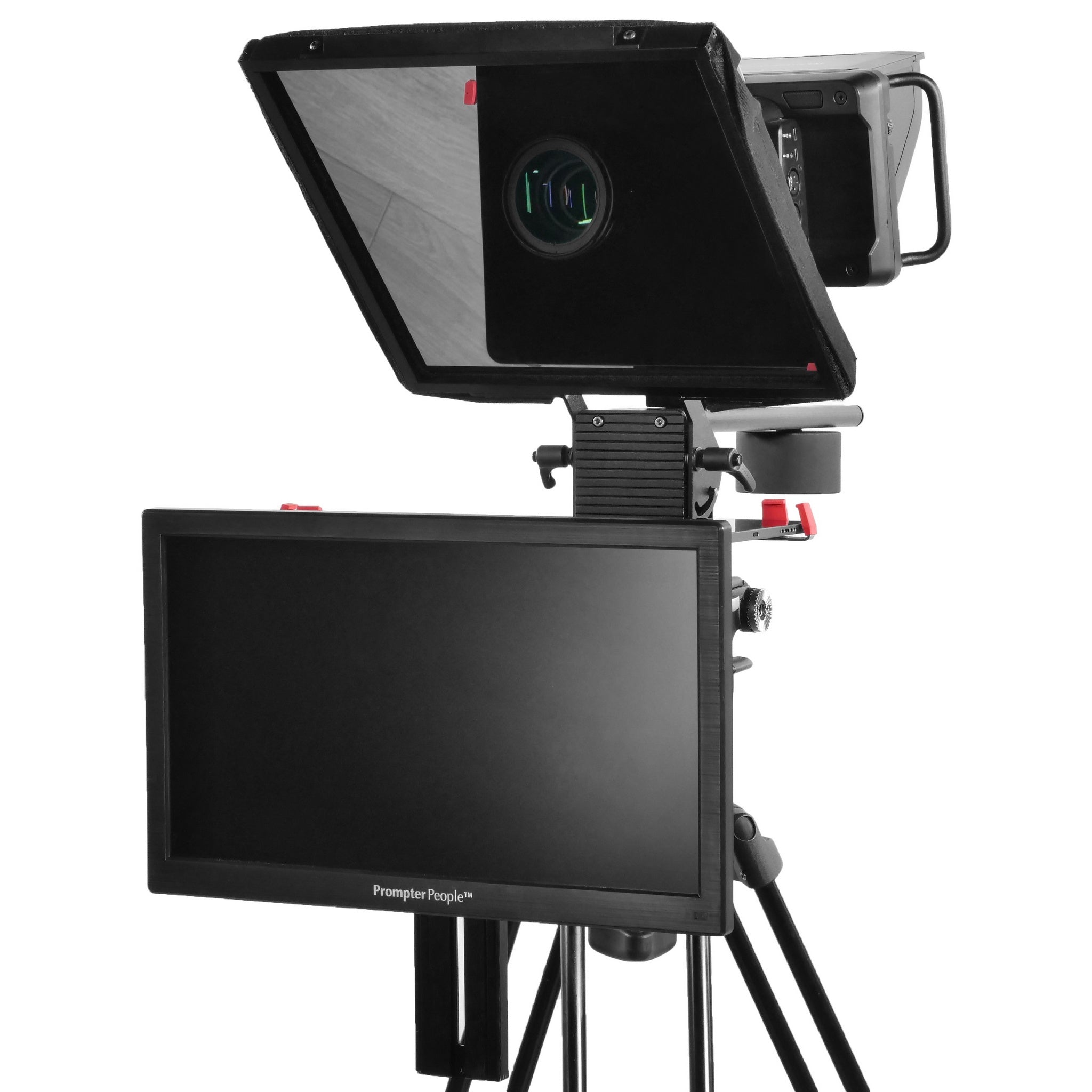 15-Inch HDMI/3G-SDI Prompter Pal Pro Talent Monitor Teleprompter with 12-Inch TabGrabber Pro