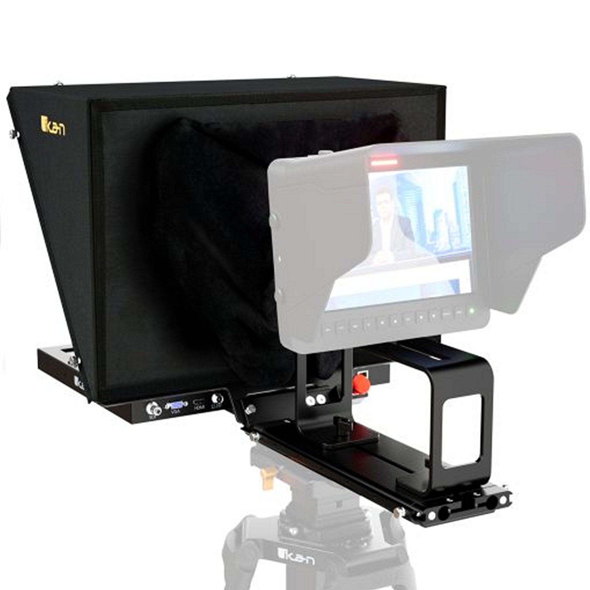 19-inch Ikan PT4500-V3 High-Performance PTZ Teleprompter Pedestal Dolly System