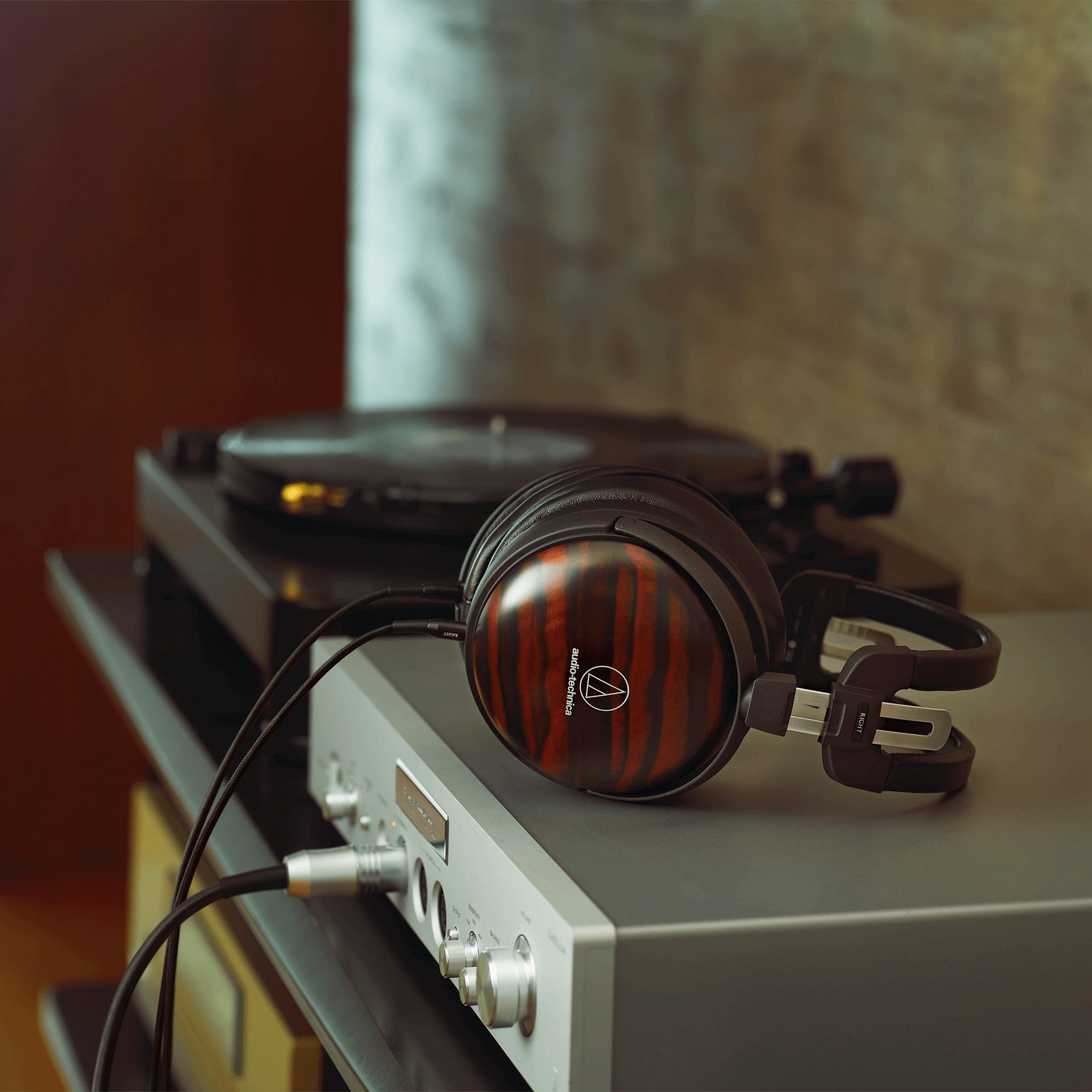 Audio-Technica ATH-AWKT High-End Audiophile Closed-back Dynamic Luxury Wooden Headphones for Premium Sound Enthusiasts